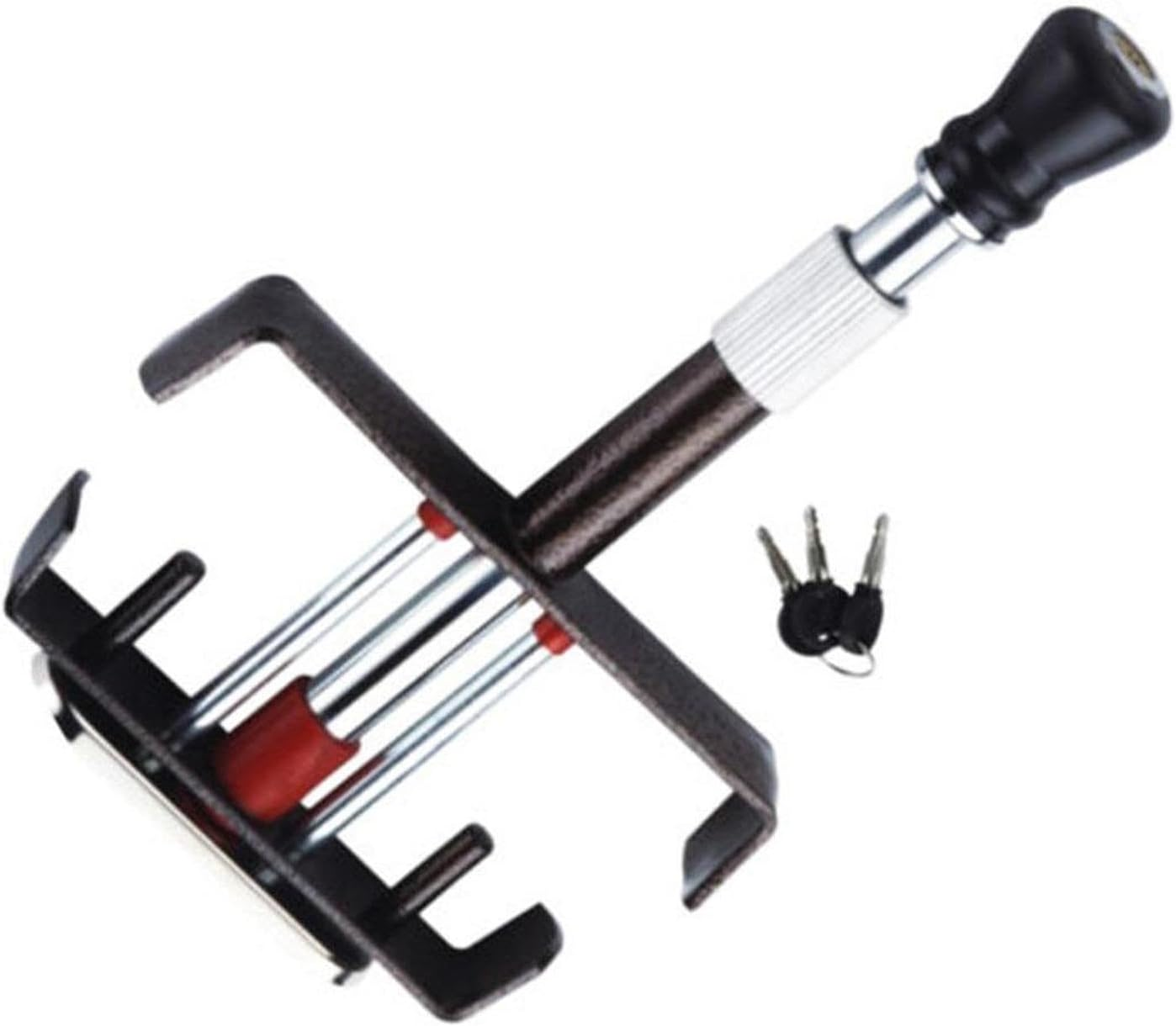 FJMQHU Car anti Theft Brake Clutch Lock Heavy Duty Accessory Automotive Brake Clutch Pedal Lock image number 5