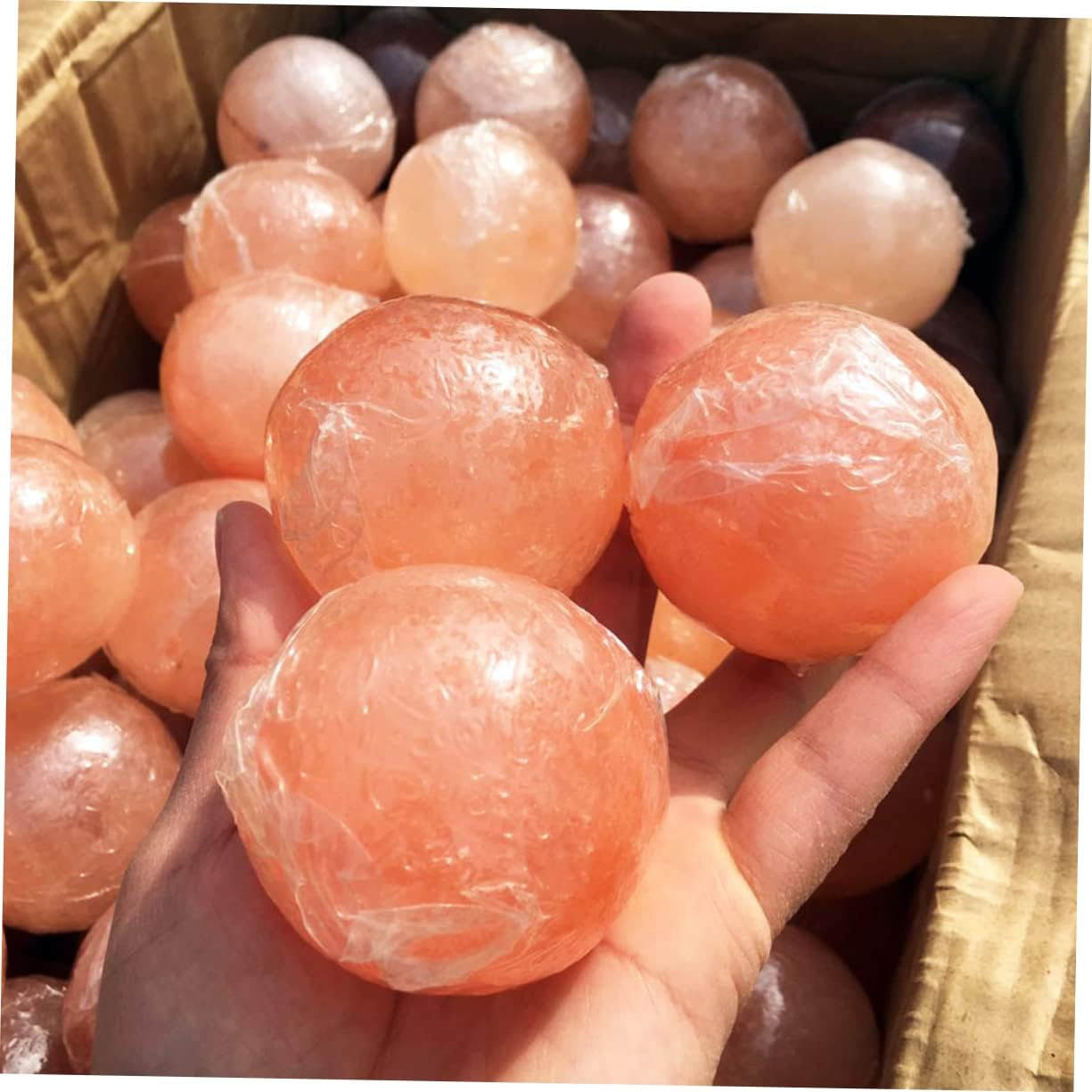 MERRYHAPY Salt Soap Mineral Rich Crystal Stone Great for Bath and Spa Exfoliation image number 3