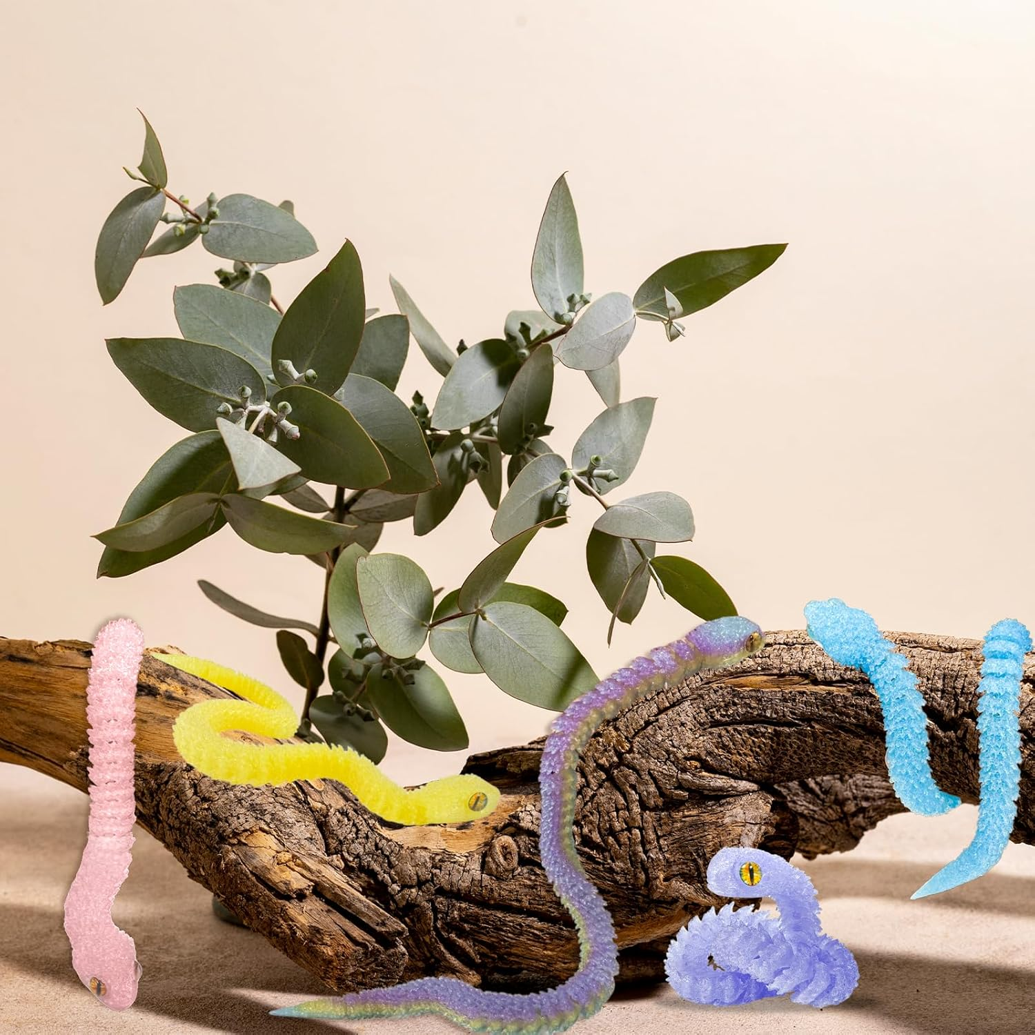 Crystal Snake Toy, 1 PCS 3D Printed Toys for Party, Birthday Gift, Novelty Decoration (Length 30Cm/11.81In, Blue) - Rainbow image number 5