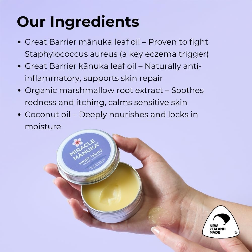 Miracle Manuka ? Natural Skin Balm (55G) | Botanical Blend for Everyday Skin Care | Gentle, Steroid-Free & Suitable for All Ages | Made in New Zealand image number 5