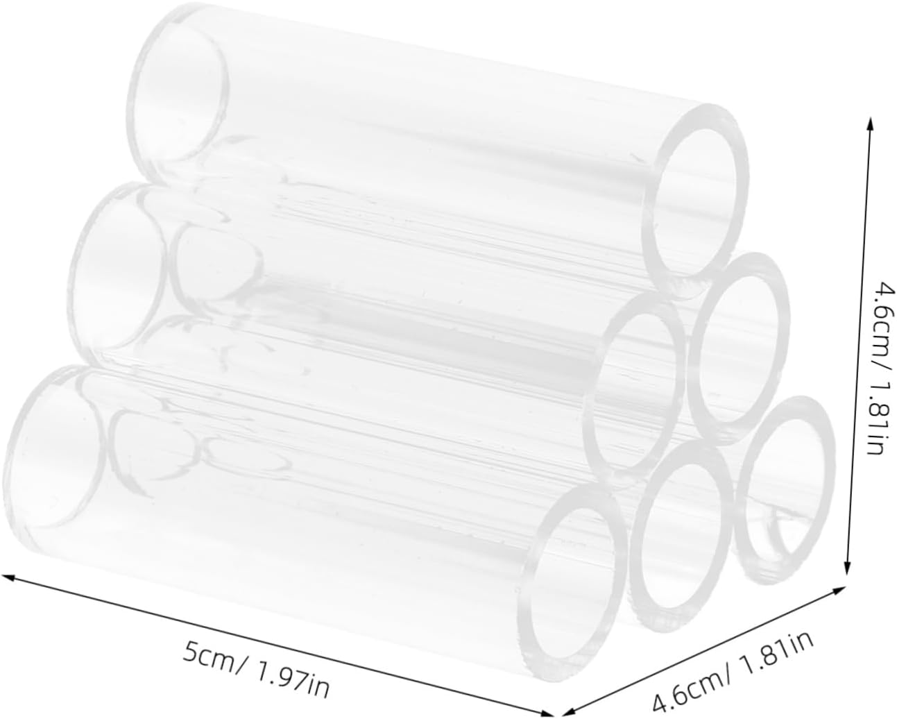 VANZACK 6Holes Fish Shrimp Feeder Breeding Tube Transparent Acrylic Shelter for Aquatic Pets for Shrimp Habitat and Tank Decor Easy to Clean and Maintain image number 5