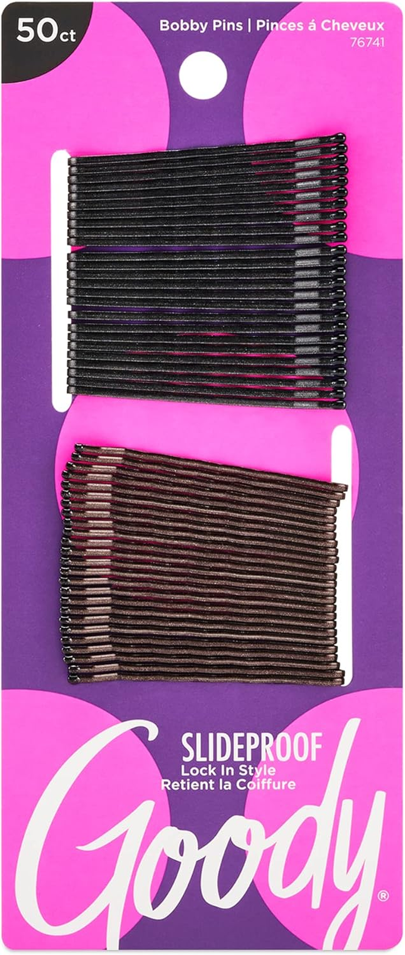 Goody Slideproof Hair Bobby Pins, 26 Count, Metallic Blonde, Slideproof and Lock-In Place, Suitable for All Hair Types, Pain-Free Accessories for Women, Men, Boys and Girls, All Day Comfort - 48 Count (Pack Of 1), Black image number 6