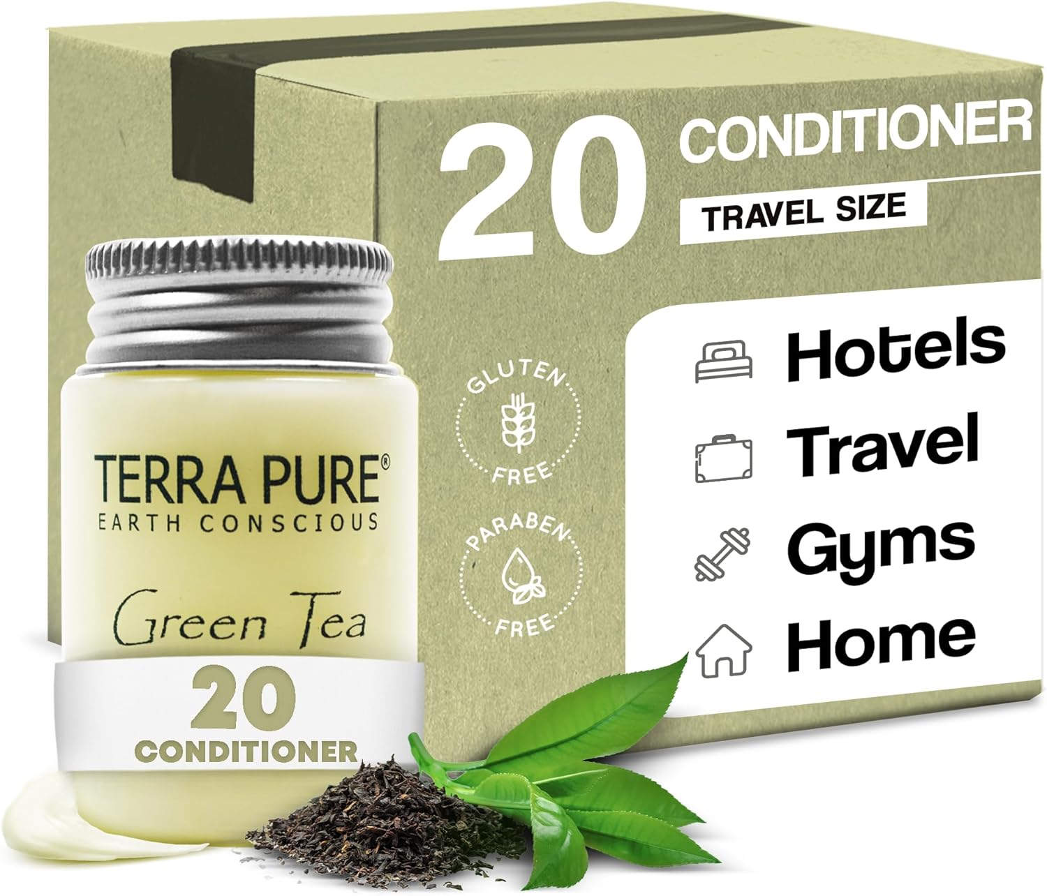 Terra Pure Conditioner, Travel Size Hotel Amenities, 1 Oz (Case of 20) image number 6