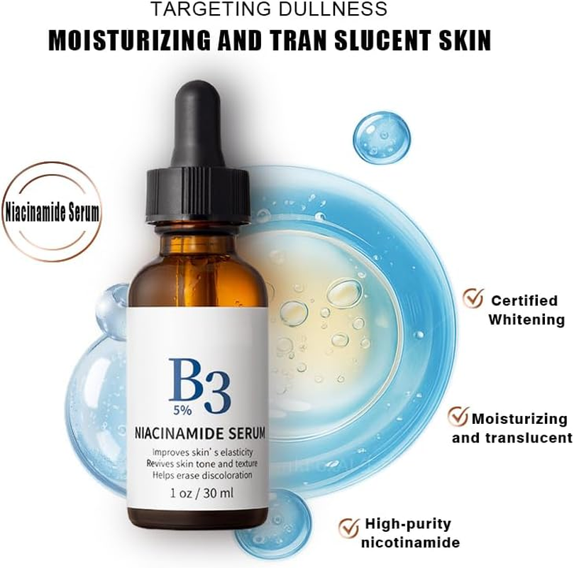Niacinamide Serum， Formulated with 5% High-Purity Niacinamide, This Pore Minimiser Visibly Refines Pores, Smoothes Fine Lines, and Promotes Firmer, More Resilient Skin.（30Ml/1.01 Fl Oz.） image number 5