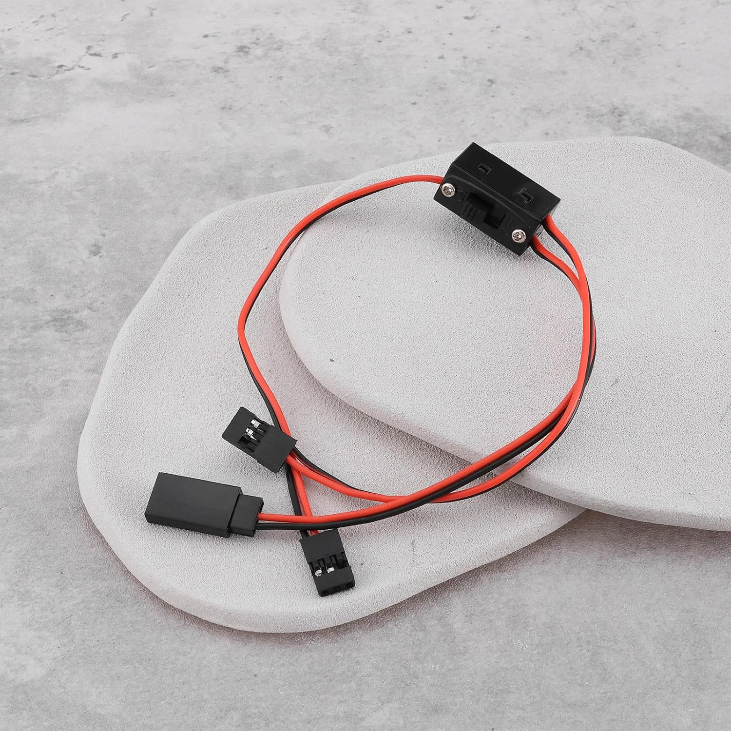 SING F LTD 2Pcs JR 3 Lead Switch Harness 30Cm for 1/10 RC Receiver Power Supply image number 3