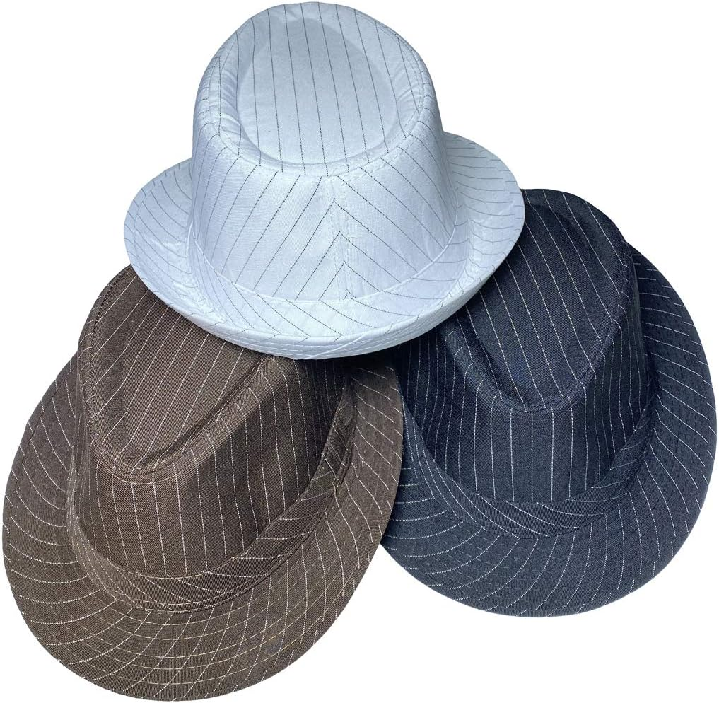 COMVIP Trilby Gangster Fedoras Panama Jazz Hat Short Brim Cotton Bowler Hats for Men/Women image number 4