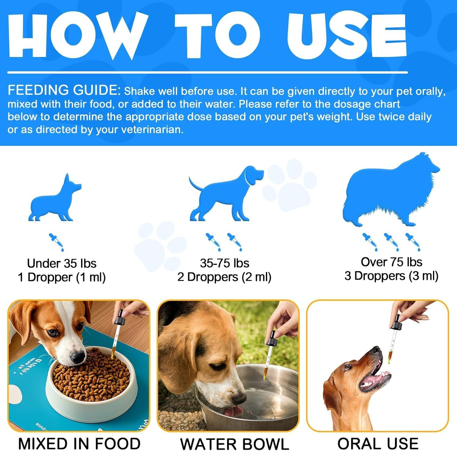 Collagen for Dogs - Itch Relief Allergies - Skin Coat Joint Health - Collagen Biotin MSM Ginger Vitamin C - Digestive & Immunity Support - Supplement with Bacon Flavor, 60Ml image number 1