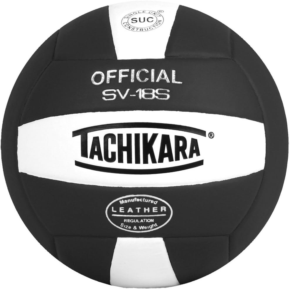 Tachikara Institutional Quality Composite Leather Volleyball, Royal-White