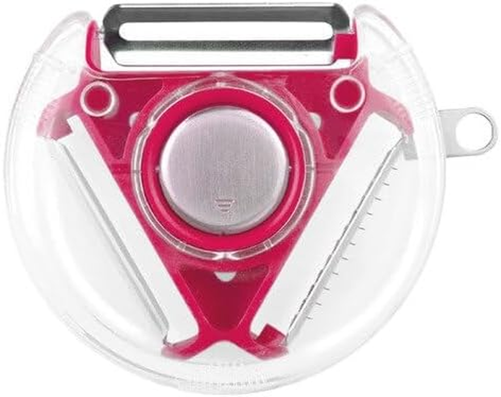 Bliss Gifts & Homewares 3 In-1 Multifunctional Vegetable Peeler I round Hanging Planer Peeler & Cutter I Non-Slip Handle & Sharp Blade I for Peeling All Types of Vegetable and Fruit &ndash; Random Color image number 5