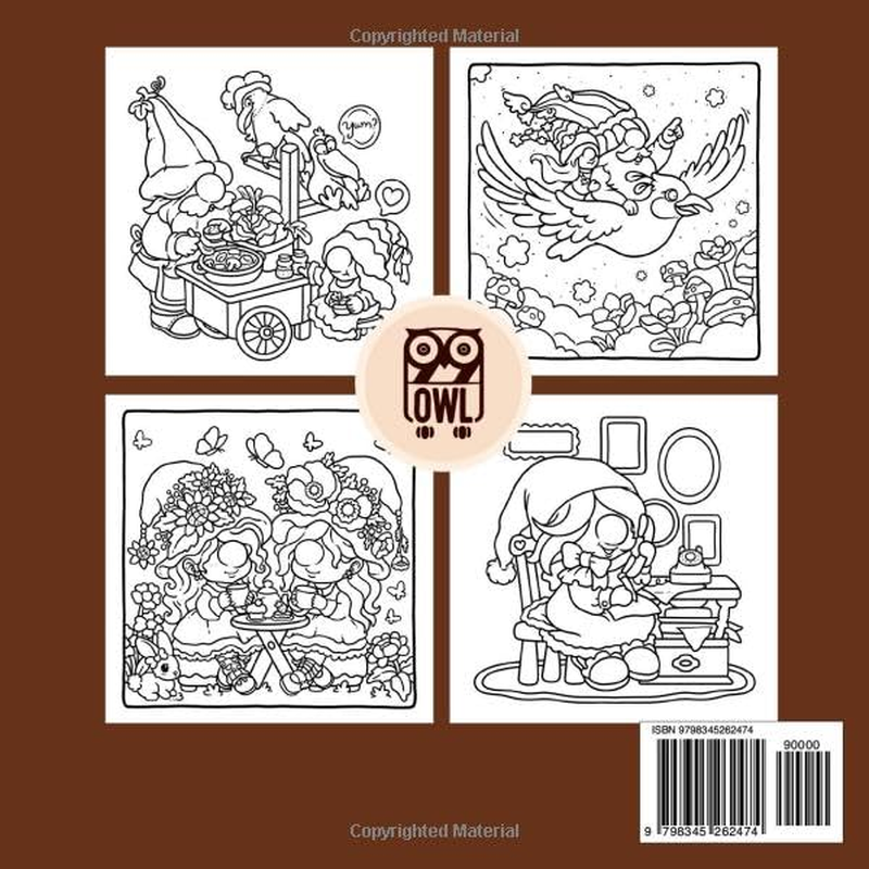 Gnome Haven: a Coloring Book for Adults and Teens Featuring Cozy Gnome Homes and Enchanted Forest Scenes for Stress Relief and Relaxation image number 1