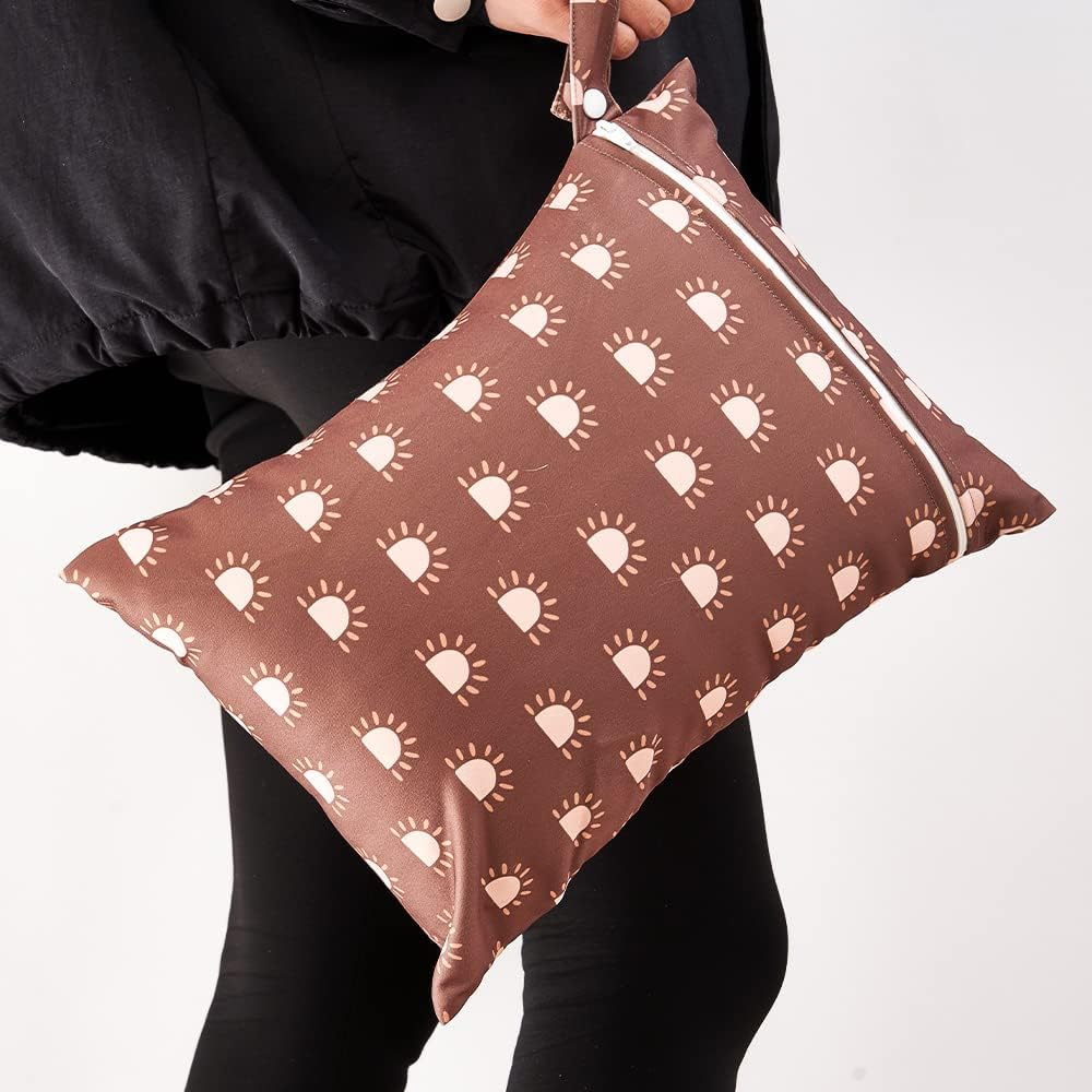 Happyflute 3 Set Wet Bag Storage Bag Waterproof Washable Travel Bags, Beach, Pool, Gym Bag for Swimsuits & Wet Clothes (Dandelion) image number 5