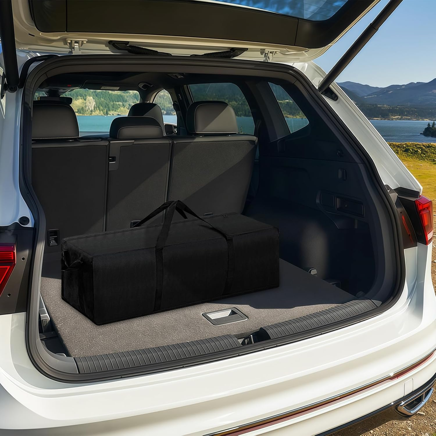 Portable Stove Carry Case | 43Inch Heavy Duty Waterproof Storage Bag for Outdoor Grill & Camping | Double Zippers Storage Pouch image number 6