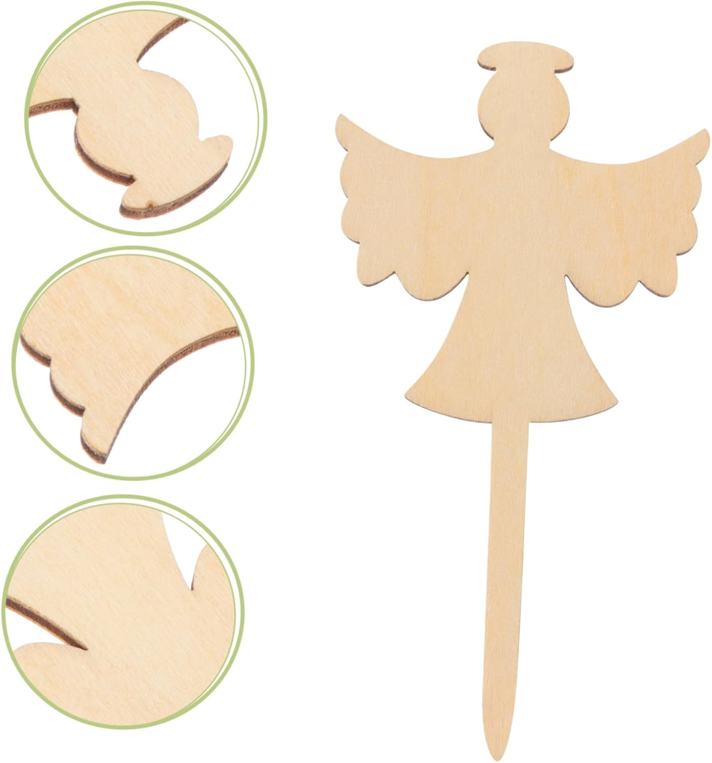 FUNOMOCYA 10Pcs Wooden Plant Labels for Flower Beds Gardening Decorative Tags Plants Flowers Labels Landscaping Pots Decor Garden Supplies image number 4