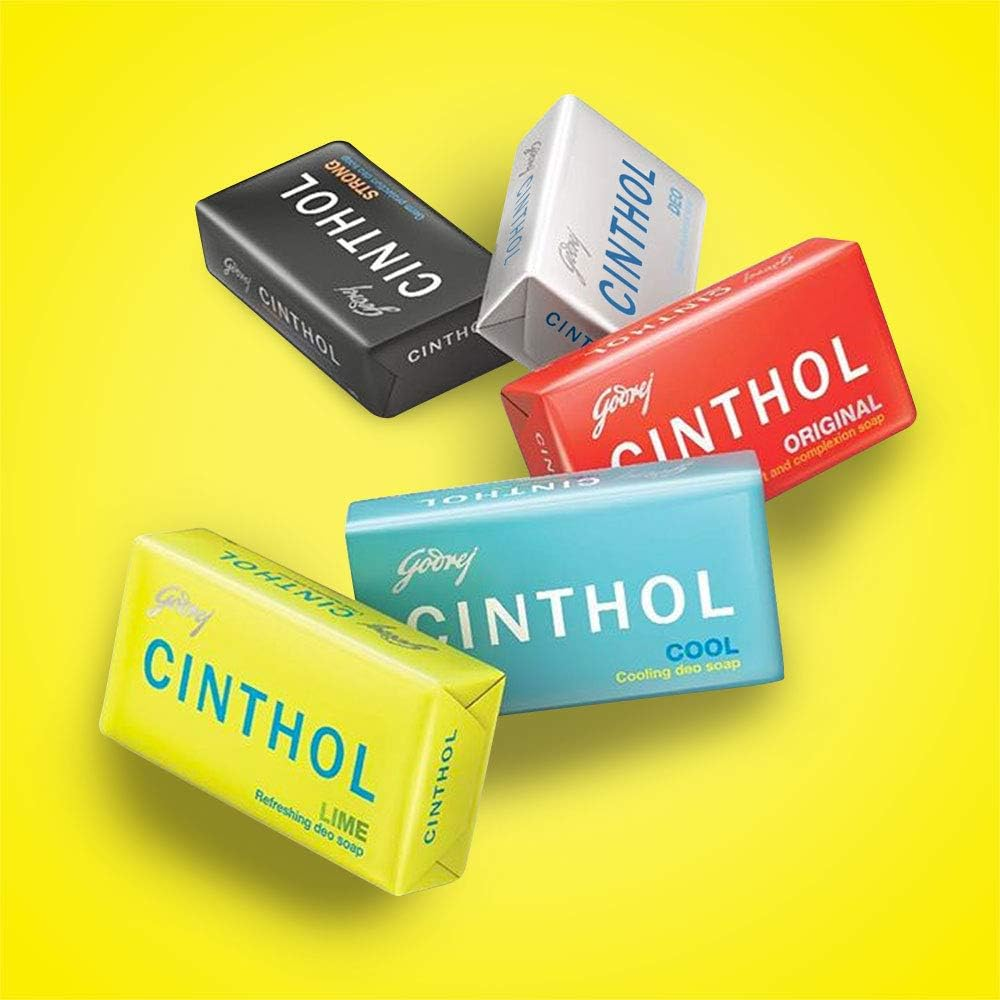 Cinthol Lime Soap, 100G (Pack of 4) with 100G Free
