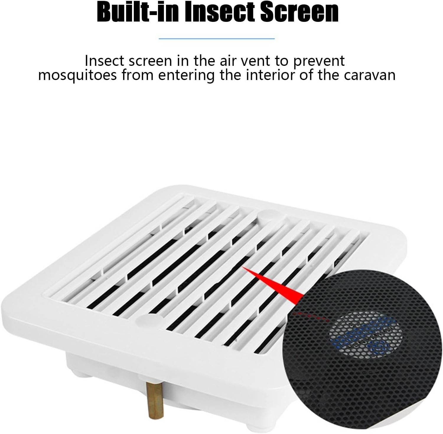 RV Air Vent Fan, 12V Side Exhaust Fan for RV, Silent Wind RV Fan, High Efficiency RV Fan, RV Side Wall Fan, Refrigerator Heat Dissipation Fan, 12V Side Exhaust Fan for RV image number 6