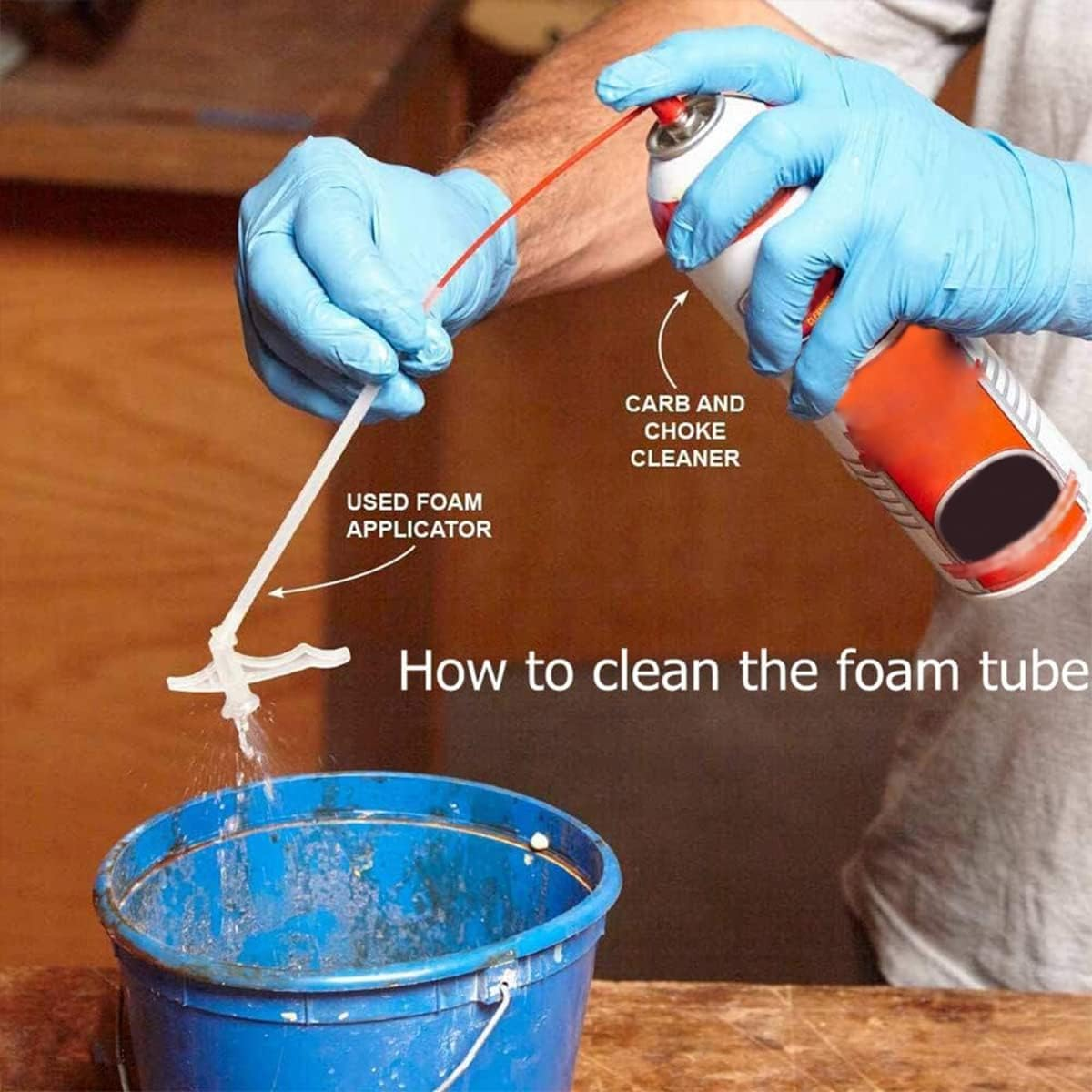 50Pcs Spray Foam Tubes & Nozzles, Replacement Tips for Insulating Foam Spray image number 6