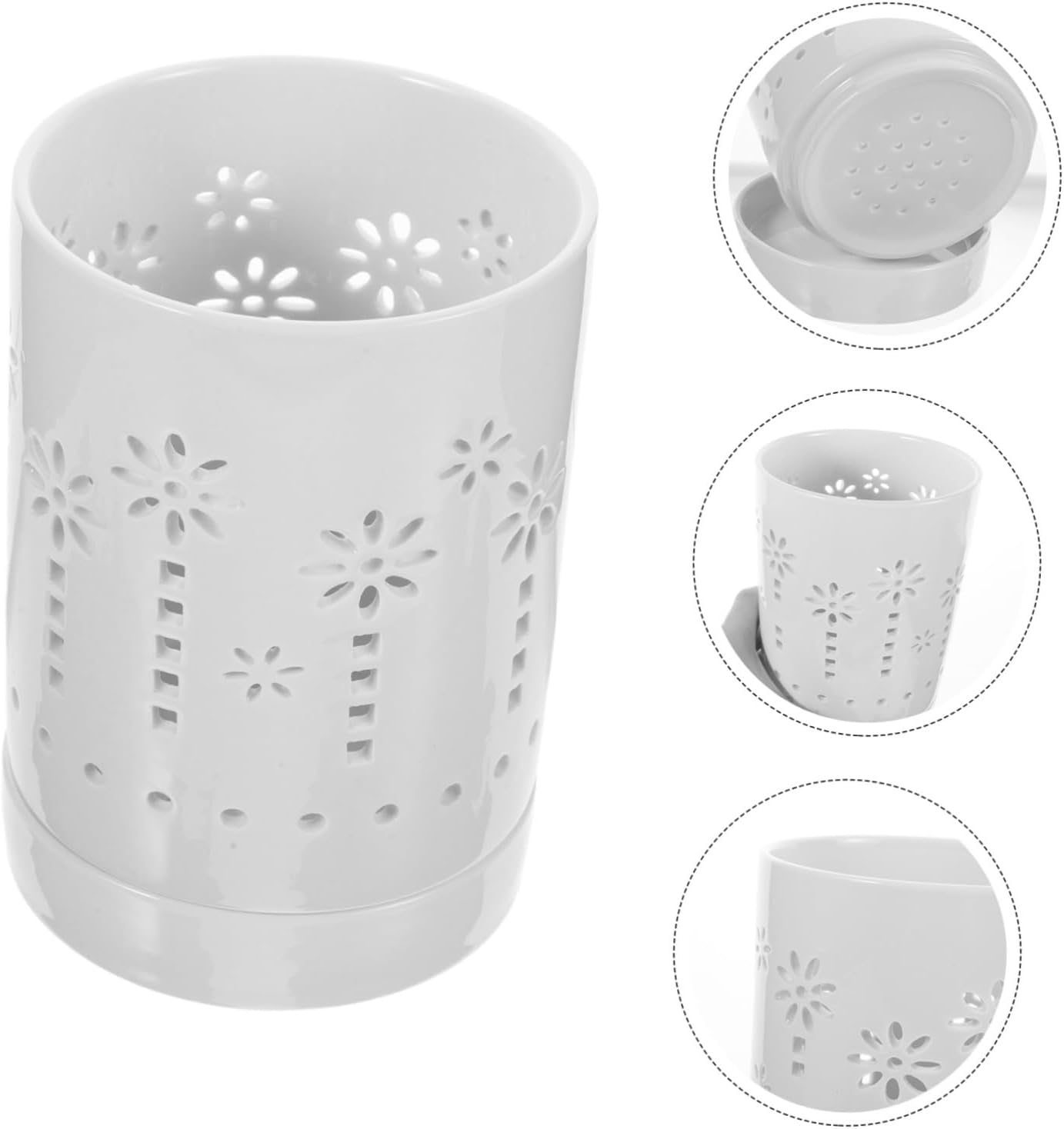 Orchid Pot Drainage Breathable Orchid Planter for Use and Lightweight Flower Container Sunflower Design