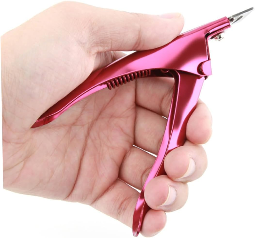 ELAYARD 2Pcs Stainless Steel Nail Tip Trimmer U Shape Clipper Nail Art Wear Manicure Pedicure Tool for Salon Home Use image number 1