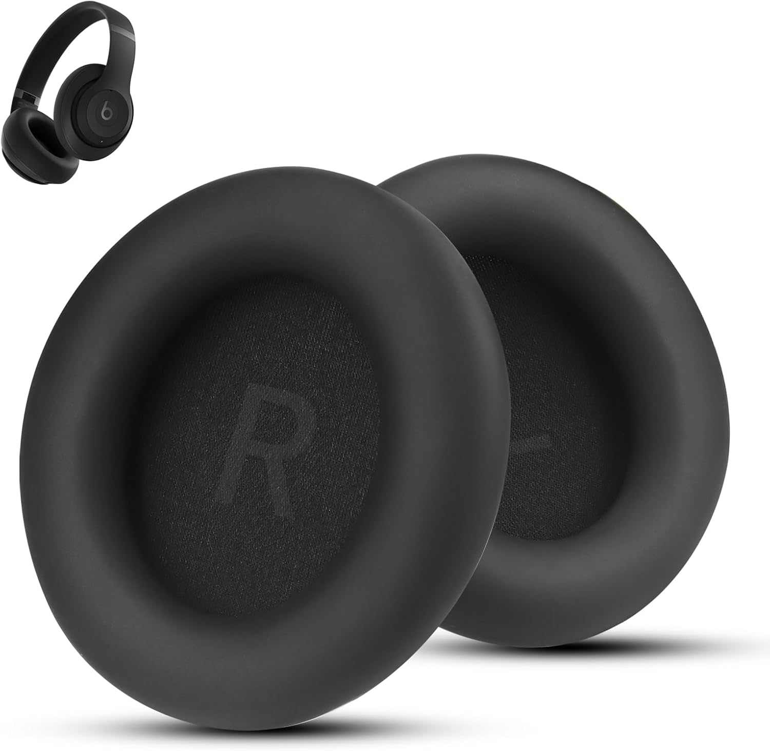 Wzsipod Replacement Ear Pads for Anker Soundcore Space One (S1) Headphones Earpads with Soft Protein Leather and Memory Foam Comfort Ear Pads (Black) image number 2