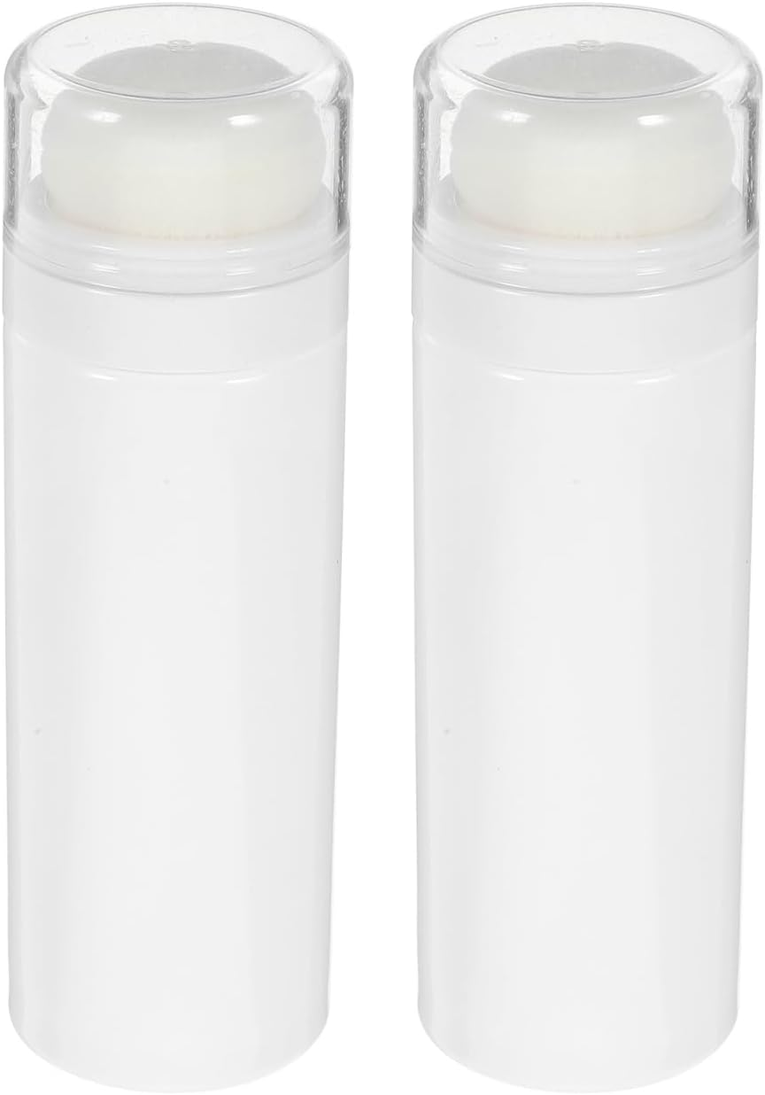 PACKOVE Makeup Powder Puff Container 2Pcs Portable Travel Size Powder Compact Home Use Random image number 1