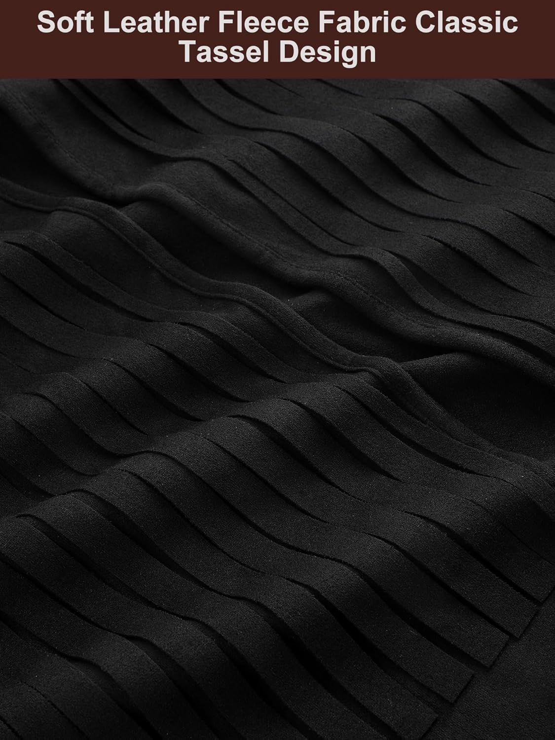 Slowton Western Outfits for Men - Cowboy Outfit Cowboy Hat Tassel Vest for Halloween Cosplay Western Costume Accessories image number 5