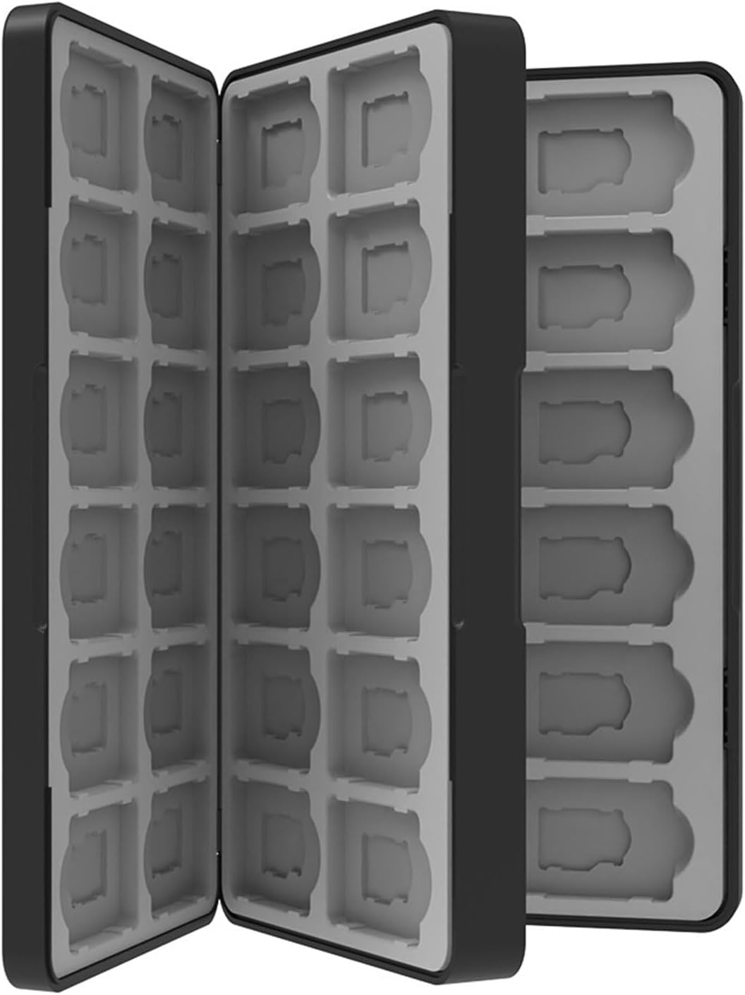 Wesoke Game Card Case for Nintendo Switch/Oled/Lite or Micro SD Memory Cards, Portable Black Game Card Storage Holder Box Cartridge Case with 48 Game Card Slots & Magnetic Closure & Hard Shell image number 5