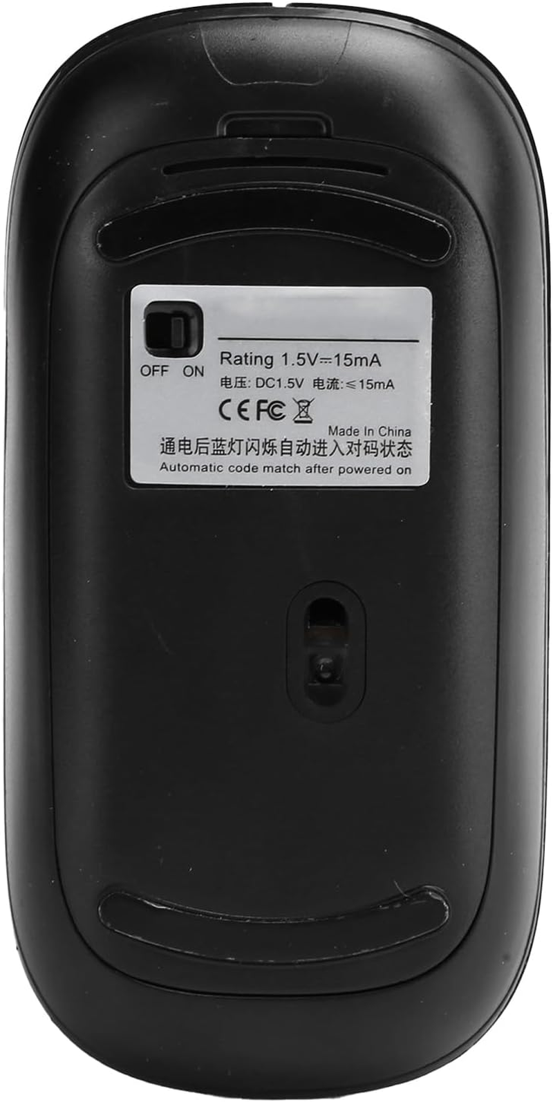 CHICIRIS Wireless Black 5.0 Mute Mouse for Laptop Tablet Office 800/1200/1600 DPI Adjustable for OS X/Mi/Ideal for Library Meeting Room Bedroom image number 4