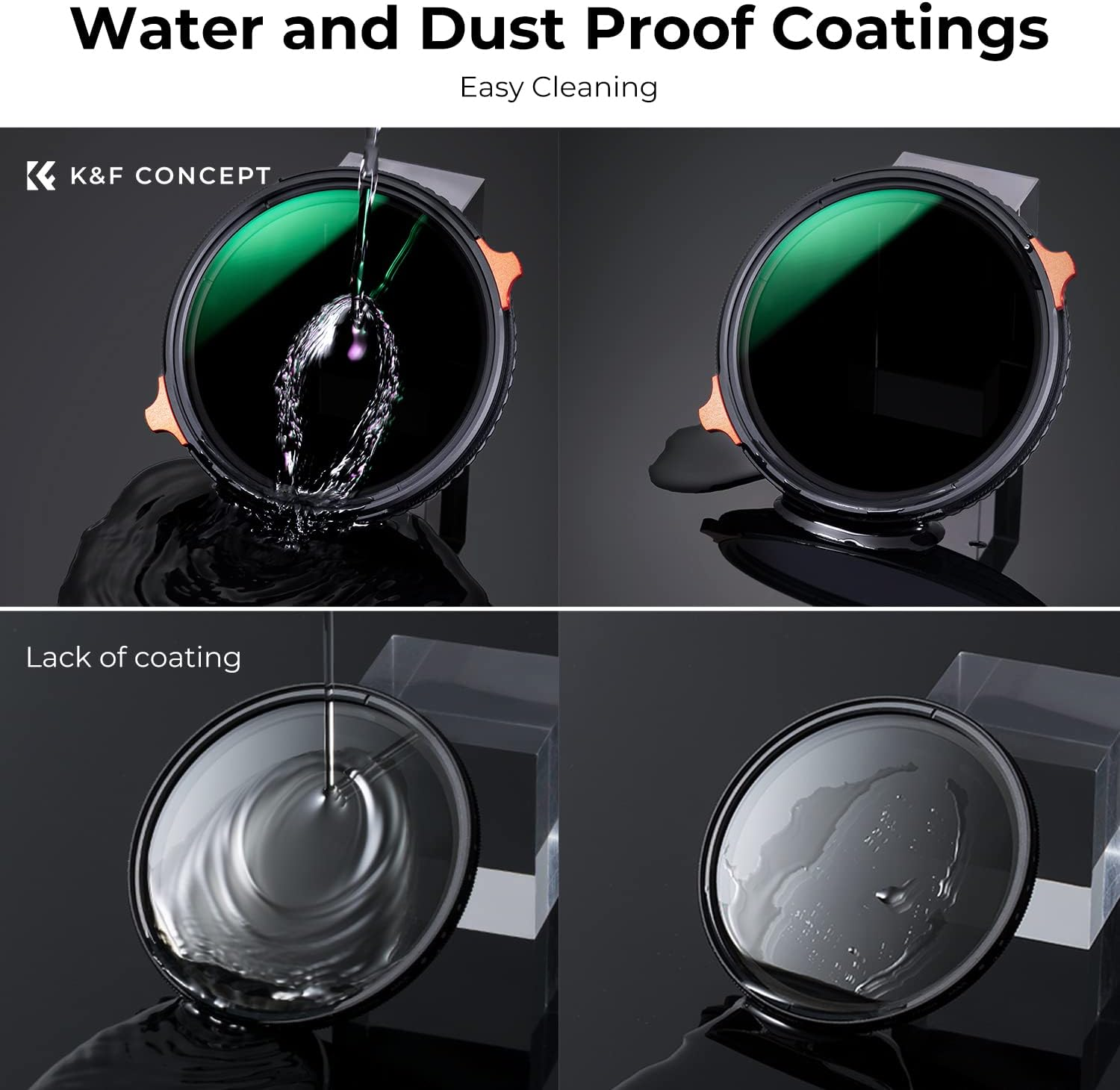 K&F CONCEPT 82Mm ND4-64 (2-6 Stops) ND Lens Filter Variable & CPL Polarizers Filter 2-In-1, 28 Multi-Coated Polarizing and Neutral Density Camera Lens Filter (Nano-X Series) image number 6