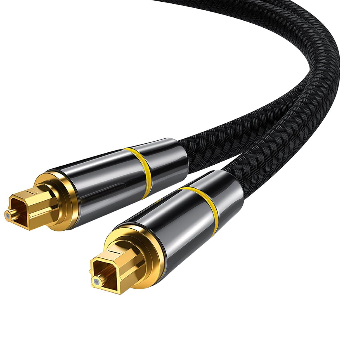 HOLIDYOYO Digital Optical Audio Cable Male to Male Cord for Tv Home Theater with Pure Plug High-Density Shielding and Distortion Reduction