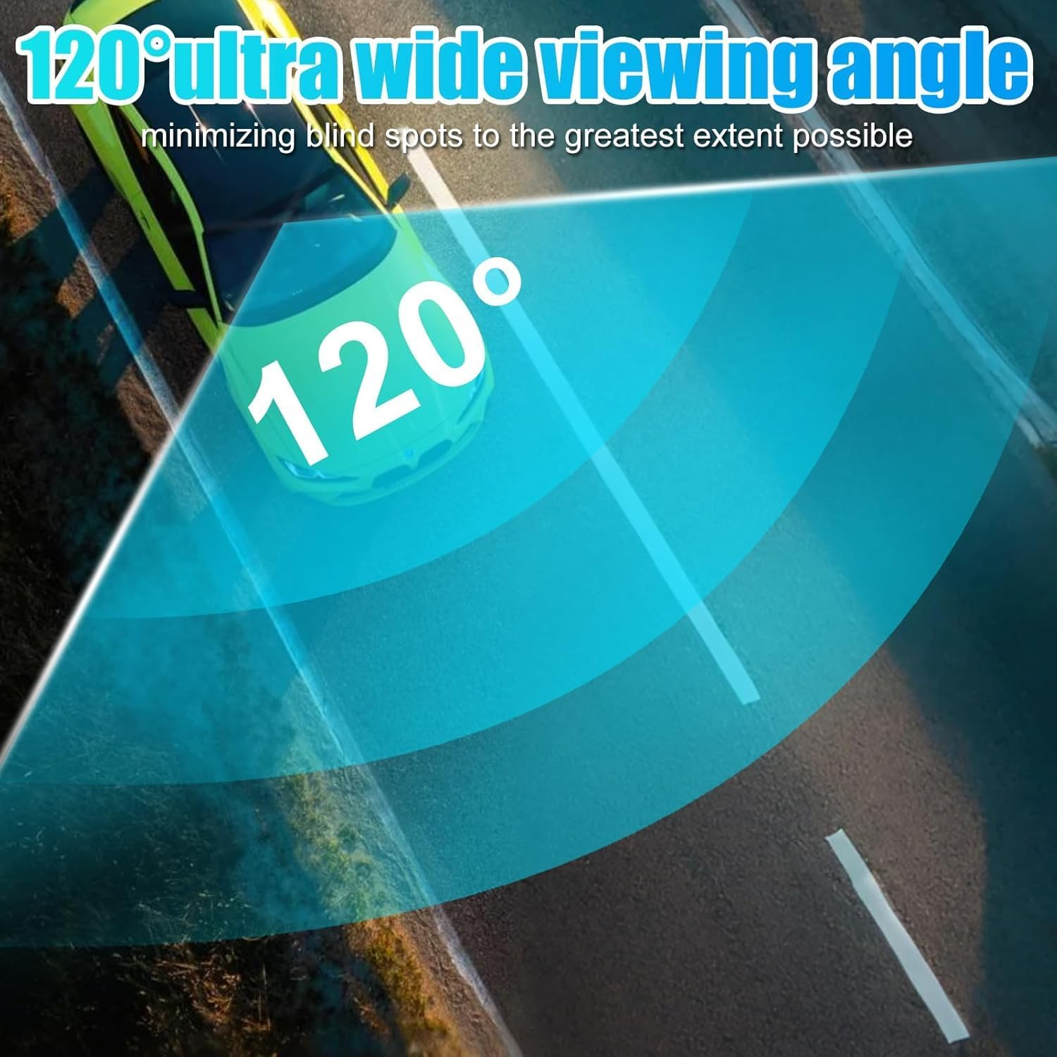 OBEST Wifi Dash Cam 2K,1.47-Inch Display,Car Dash Camera 120-Degree Advertising Lens,Car Video Night Vision,Support 128GB Max,Type-C Power Supply