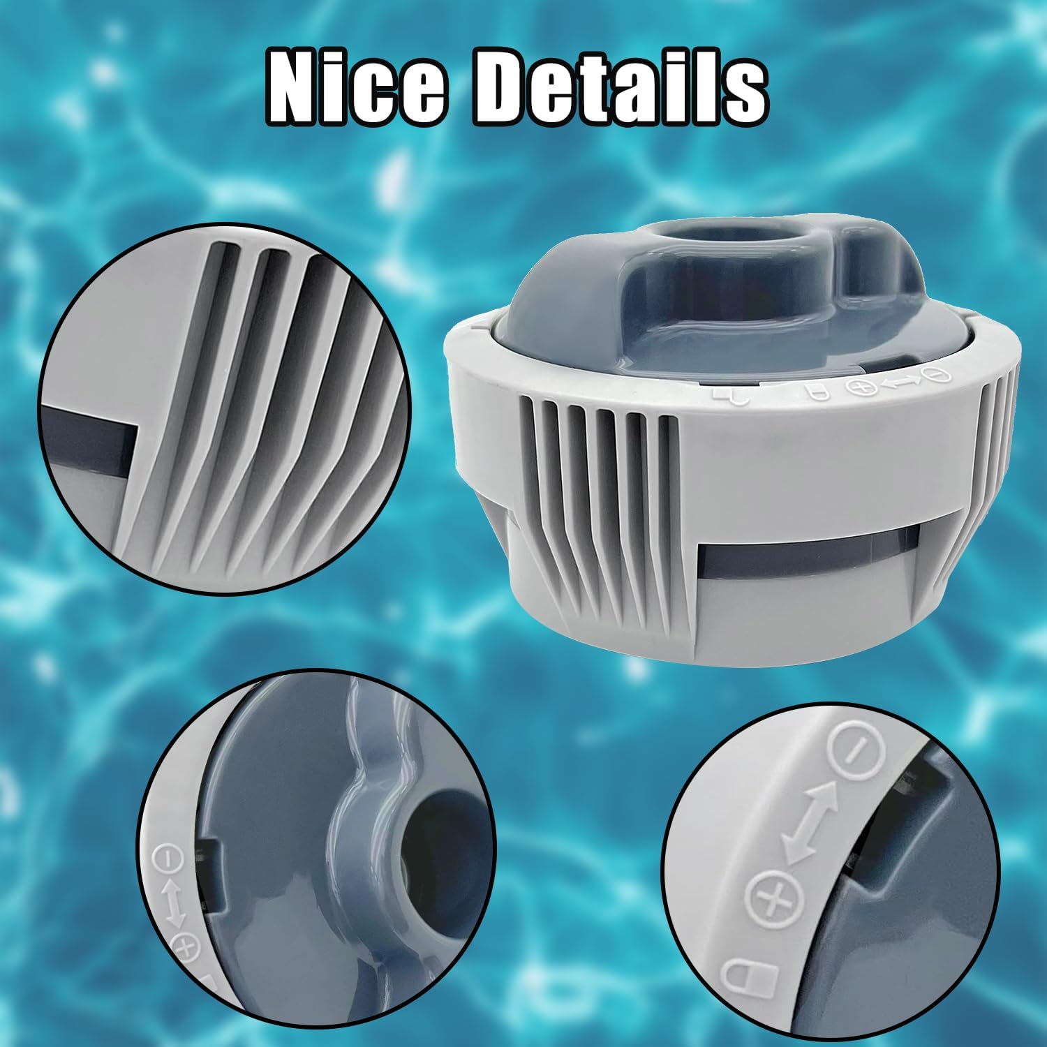 Oceaniax P05345 P03821 Chemical Pool Chlorine Dispenser Replacement for Coleman Saluspa Lay-Z-Spa Chemical Dispenser,For Hot Tub Spas Chemical Chlorine Dispenser System image number 3