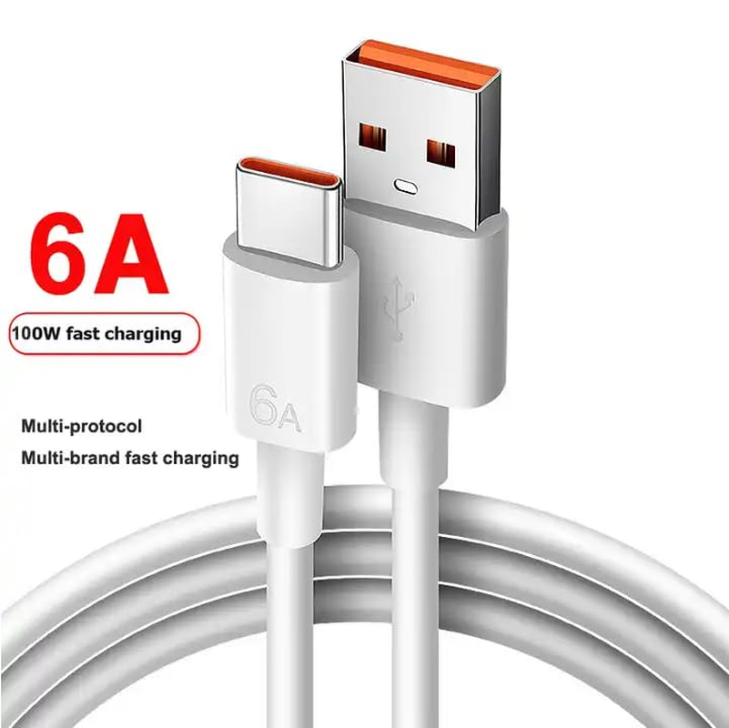 Turbo Charge 120W Cable for Xiaomi, Fast Charging USB Cable 6A Hyper Charge 65W Max. USB C Data Transfer 480 Mbps Android Auto. USB C Cable 67W 6A for Mi 11 Ultra, Xiaomi/Redmi Poco, Black Shark image number 5
