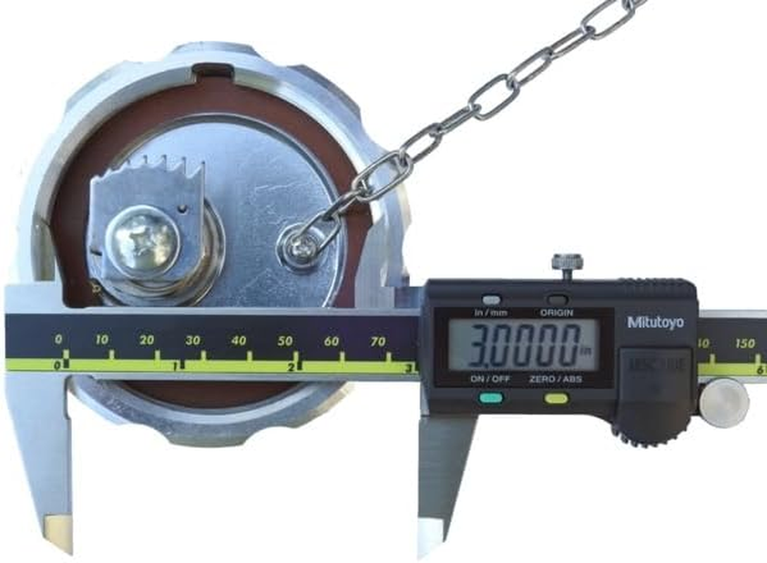 Road King Truck Parts 3&rdquo; Nominal Keyed Alike Pair Locking Diesel Fuel Cap for Volvo VNL Series Low Sulfur Fuel Tanks image number 4