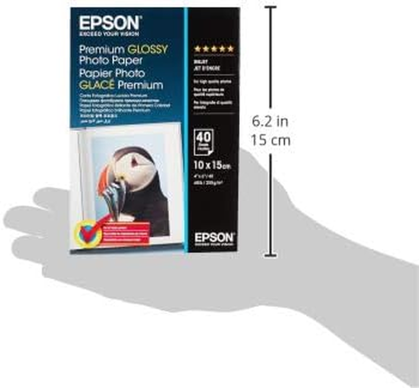 EPSON Premium Glossy Photo Paper Inkjet 255G/M2 (A6 Paper 100X150Mm) 2X40 Sheets 1-Pack image number 2