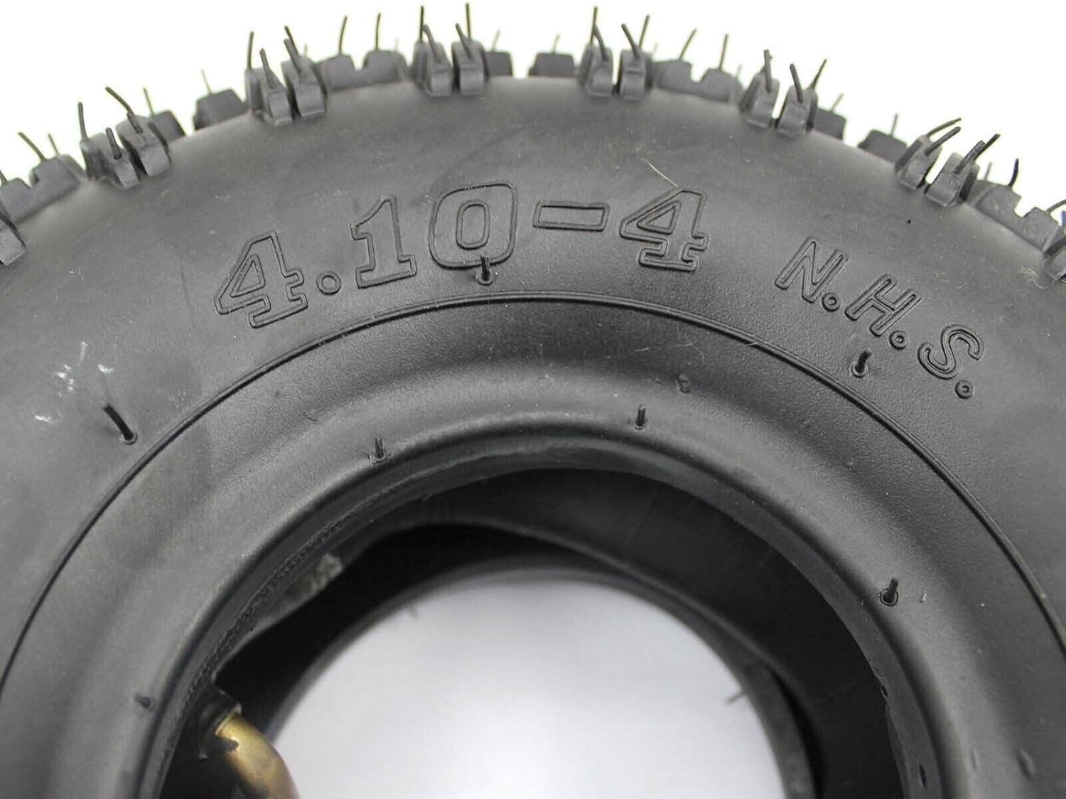 TDR 4Pcs 4.10-4 Inch Tyre Tire + Tube for 47Cc 49Cc Mini Kids Quad Bike ATV Buggy Go Kart 4 Wheeler Replacement image number 2