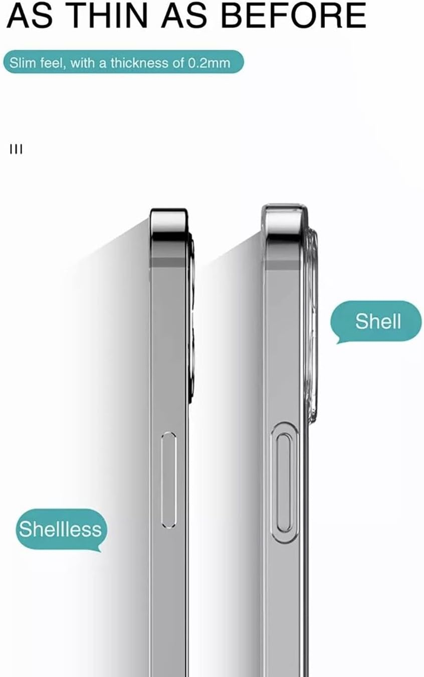 Slim Transparent Clear Bumper Back Gel Phone Case Cover for Apple Iphone 14 image number 4