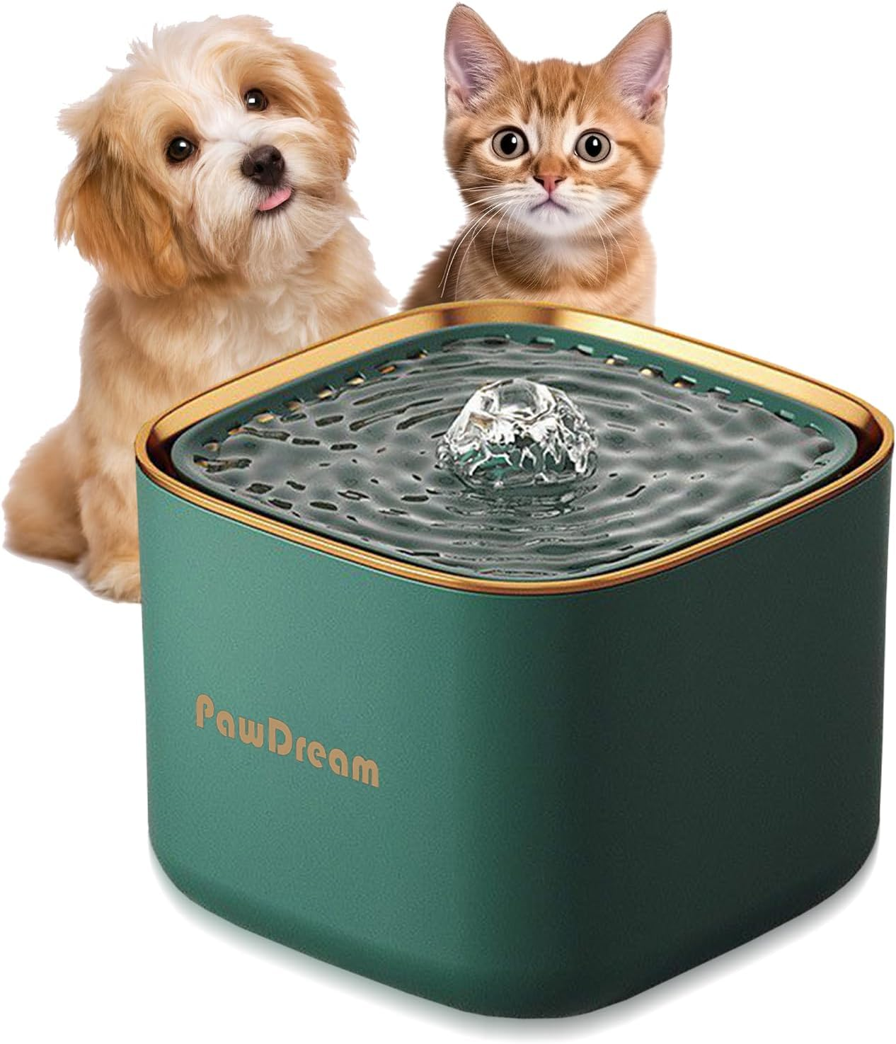 Smart Cat Water Fountain for Dogs & Cats | 3Liters Large Capacity Portable & Lightweight Pet Fountain with Ultra-Quiet Filtration,Dry-Run Protection & AU Plug Included | Ideal for Multi-Pet Households