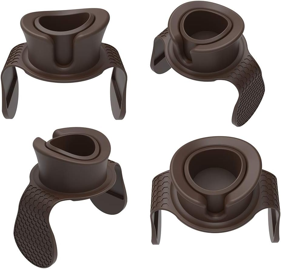 Sofa Cup Holder - Watruer the Ultimate Anti-Spill Holder Silicone Drink Holder for Your Sofa or Couch - Brown - Brown image number 5