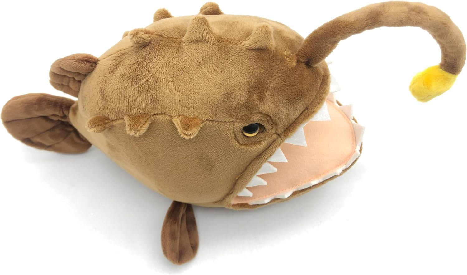JIANEEXSQ Realistic Anglerfish Stuffed Animal Doll, Simulation Anglerfish Plush Toy, Deep Sea Ocean Animal Plush, Children'S Birthday Gift, Collection Decoration image number 3