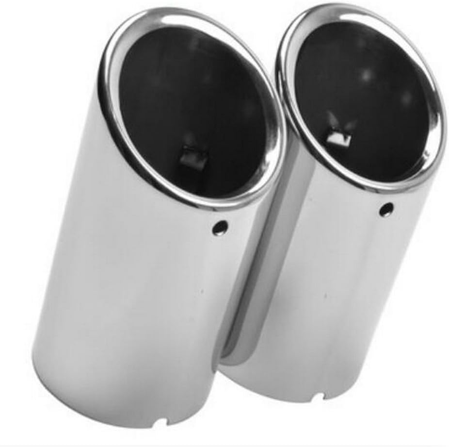 Polarlander Car Styling Stainless Steel Exhaust Muffler Tip Pipe for VW Volkswagen Jetta MK6 1.4T Golf 6 Golf 7 MK7 1.4T Silver image number 1