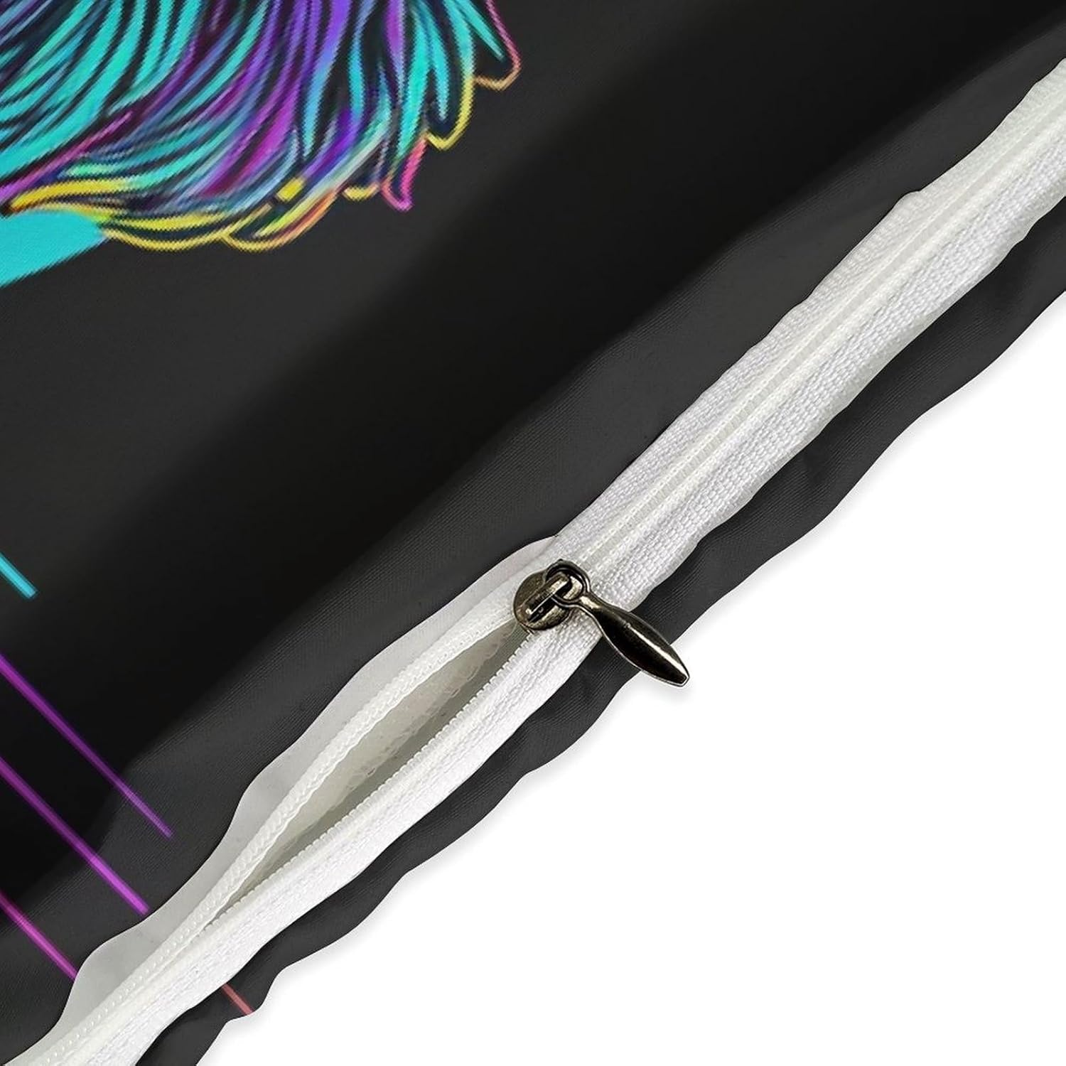 Highland Cow Luxury Duvet Cover Sets Pop Art Comforter Cover with Pillowcases Soft Microfiber Quilt Covers 3Pcs Bedding Set with Hidden Zipper,Queen（210X210Cm） image number 3