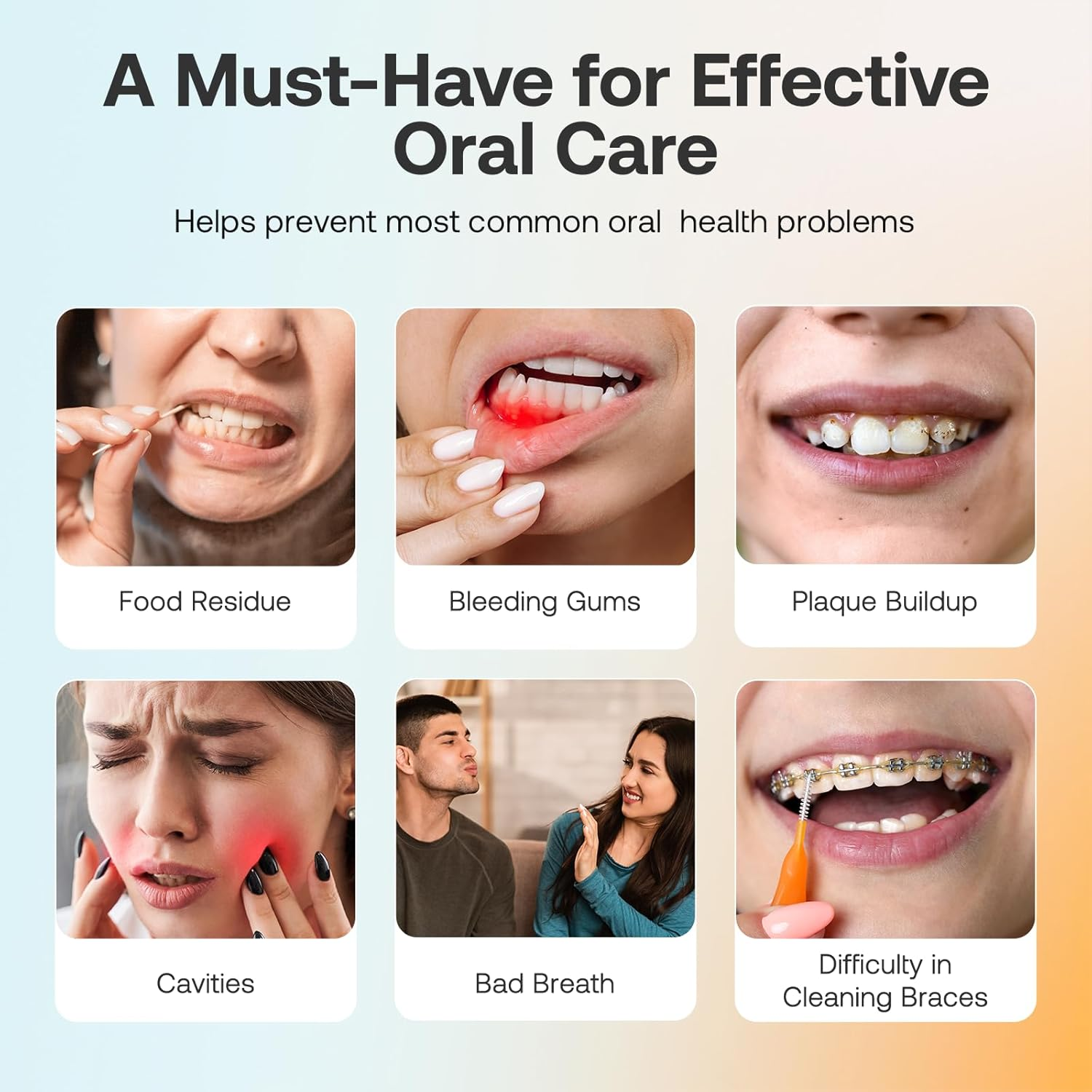 Bitvae Professional Water Dental Flosser for Teeth Cordless, Rechargeable Water Dental Picks with 3 Modes & 5 Intensities, 40-Day Battery Life, IPX7 Waterproof, Portable for Travel, Black