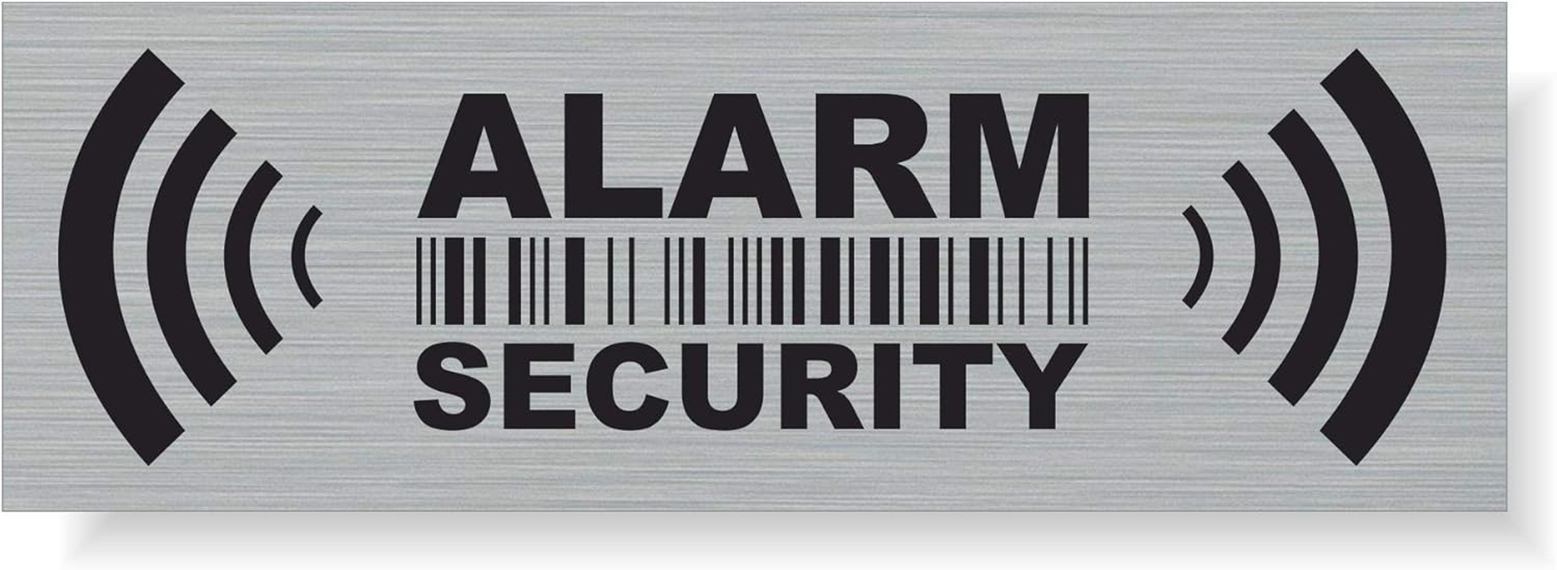 20 X Security Alarm Warning Sign Stickers - for Internal and External Use - Protection for Home, Car... - Weatherproof - Size: 2,9 X 1 in - "ALARM SECURITY" image number 3