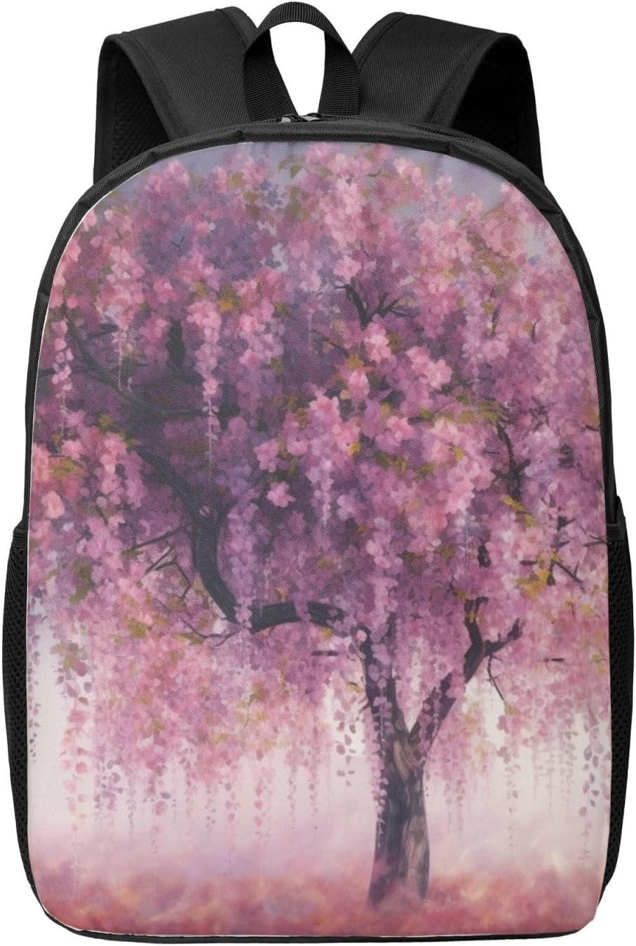 Dwrepo Floral Tree Laptop Backpack for Women Large Computer Bag for Men Computer Backpack 17 Inch Fashion Travel Daypack, Black, One Size