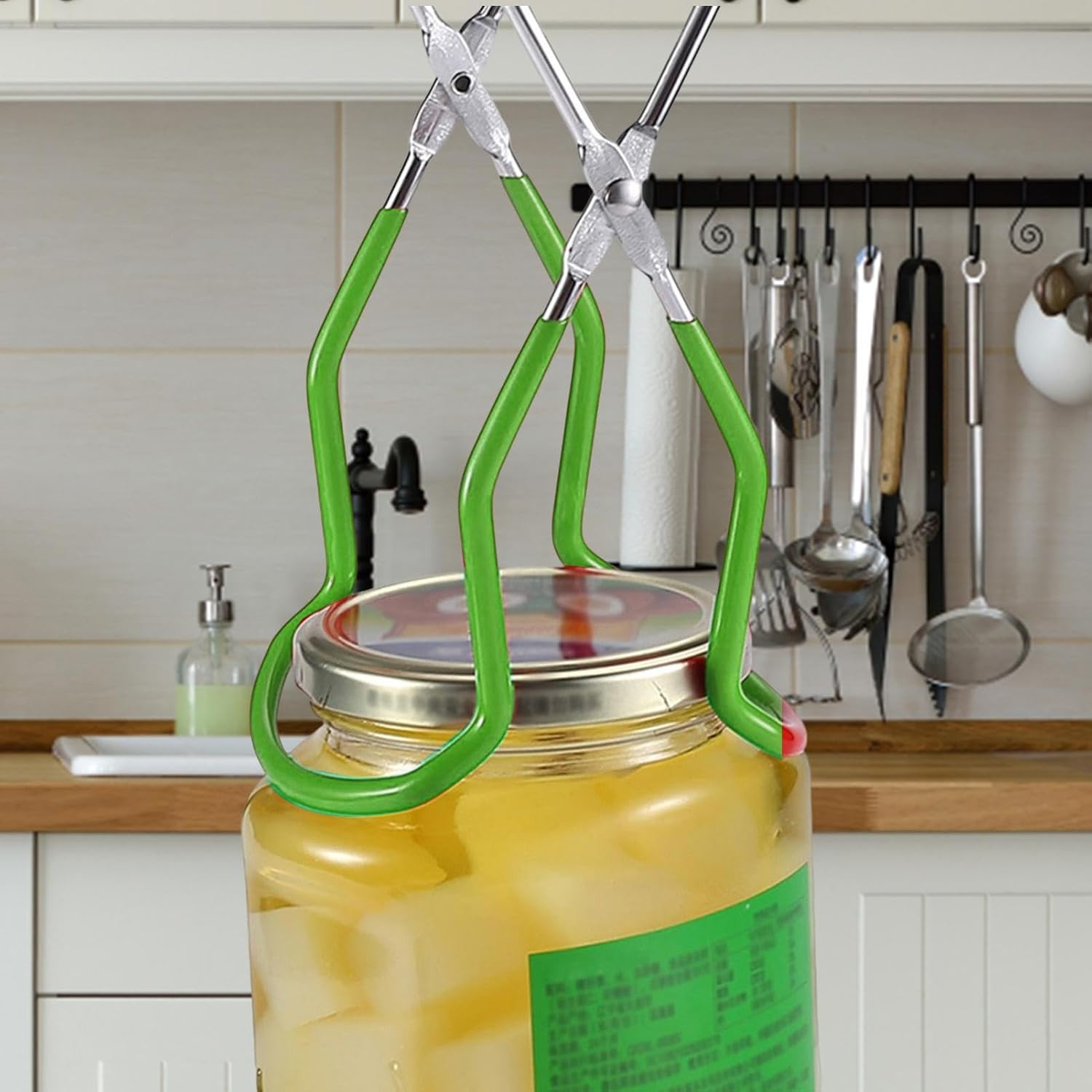 Canning Grabber Tongs,Stainless Steel Canning Gripper Anti-Scalding Tool | Multifunctional Kitchen Tool for Removing Canning Jars, Glass Jars, Milk Bottles Buniq