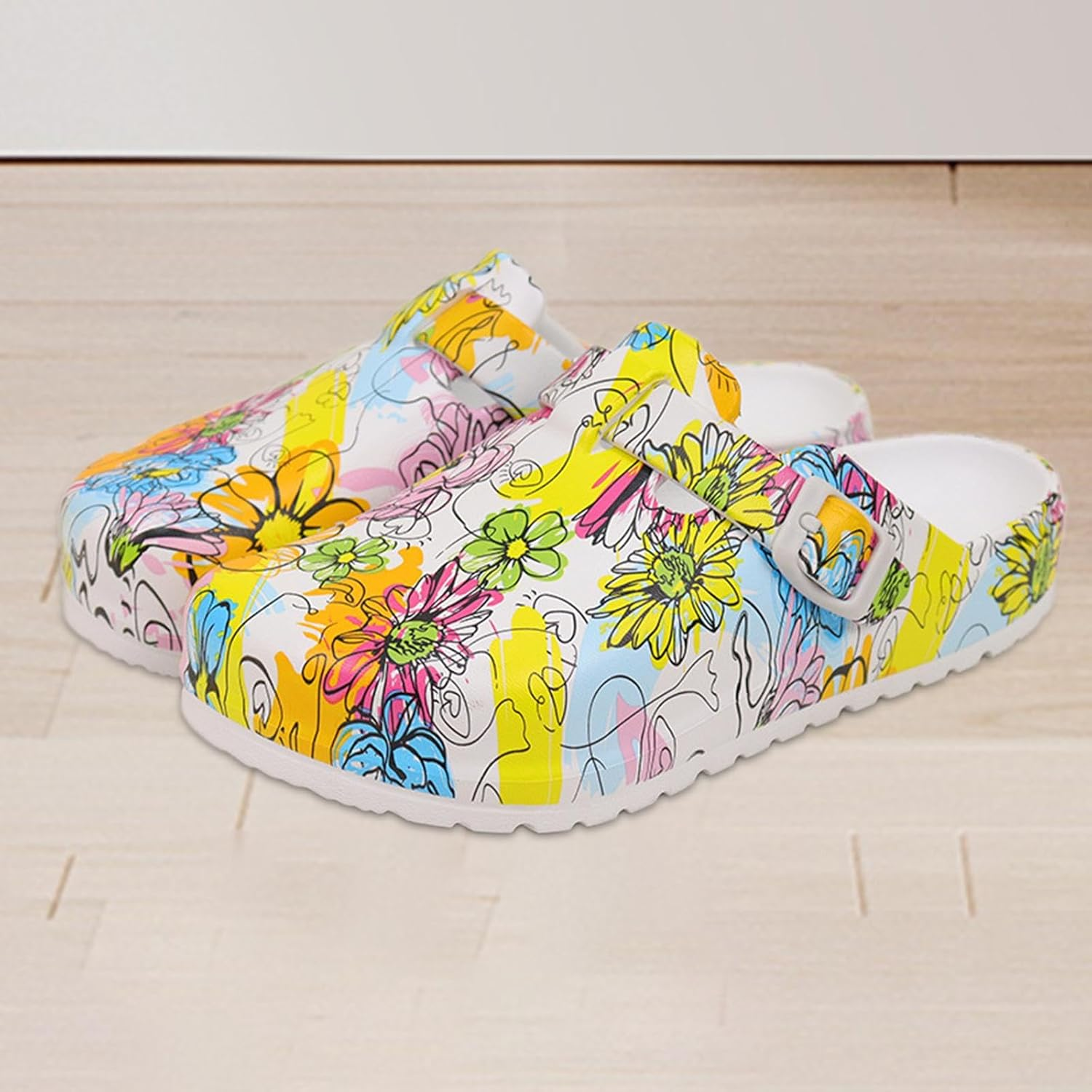 EVA Nursing Shoes, Lightweight Nurse Clogs for Hotels, Summer Kitchen, Beach Chef image number 2