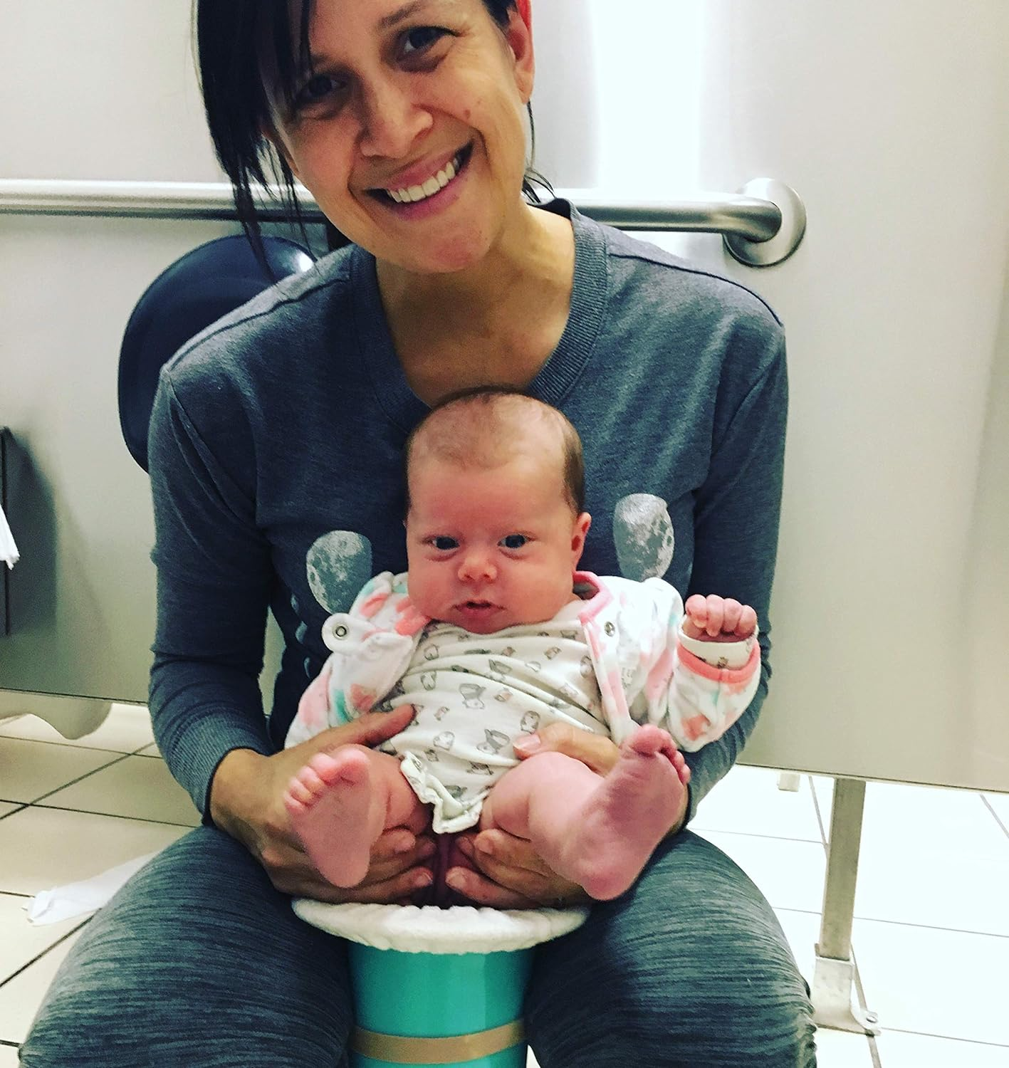 Top Hat Potty for Newborn Infant Potty Training | Elimination Communication | Includes 100% Cotton Undyed Fleece Cozy | Anti-Slip Rubber Band | for EC Baby Potty Training (Peach) image number 2