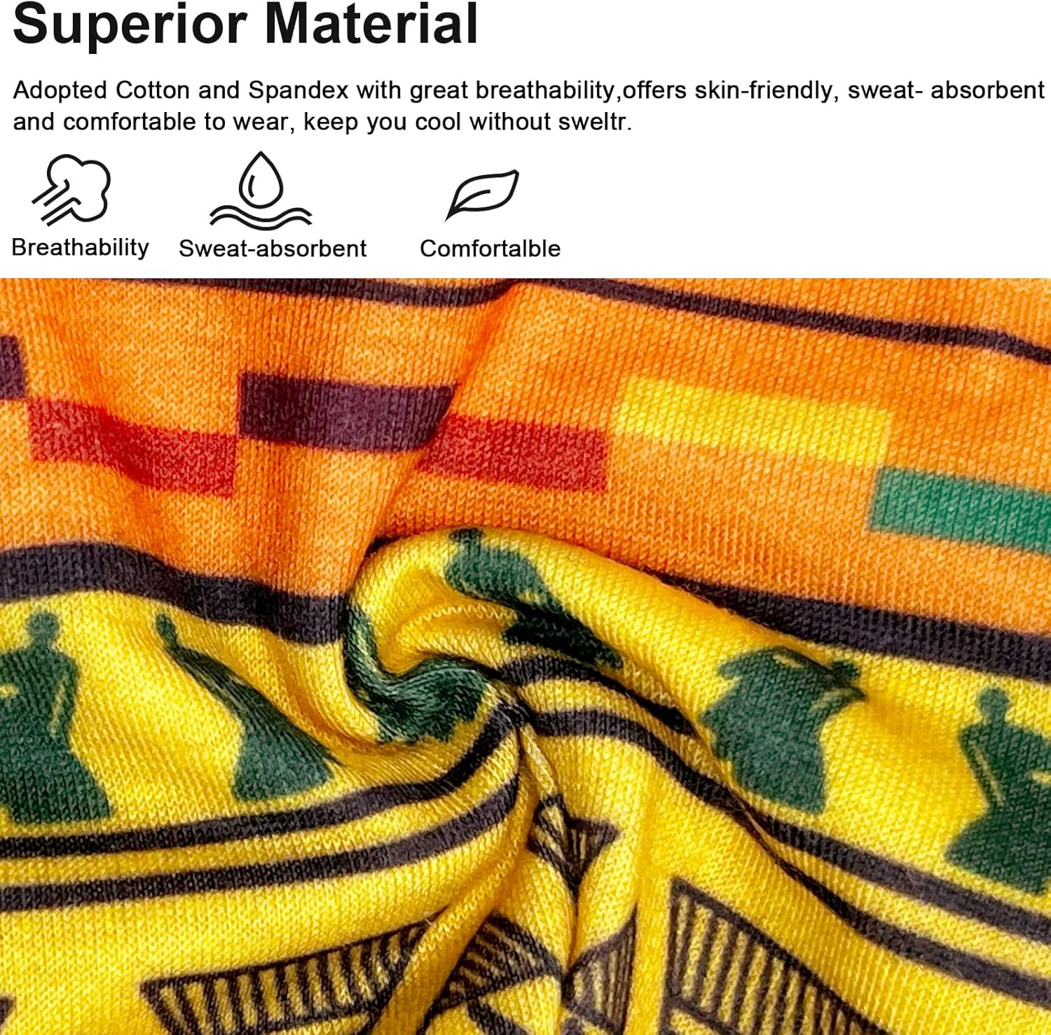 Kavya Headband Women'S Hair Band Africa Hair Bands Boho Headband Women'S Wide Headband Elastic Hair Accessories image number 5