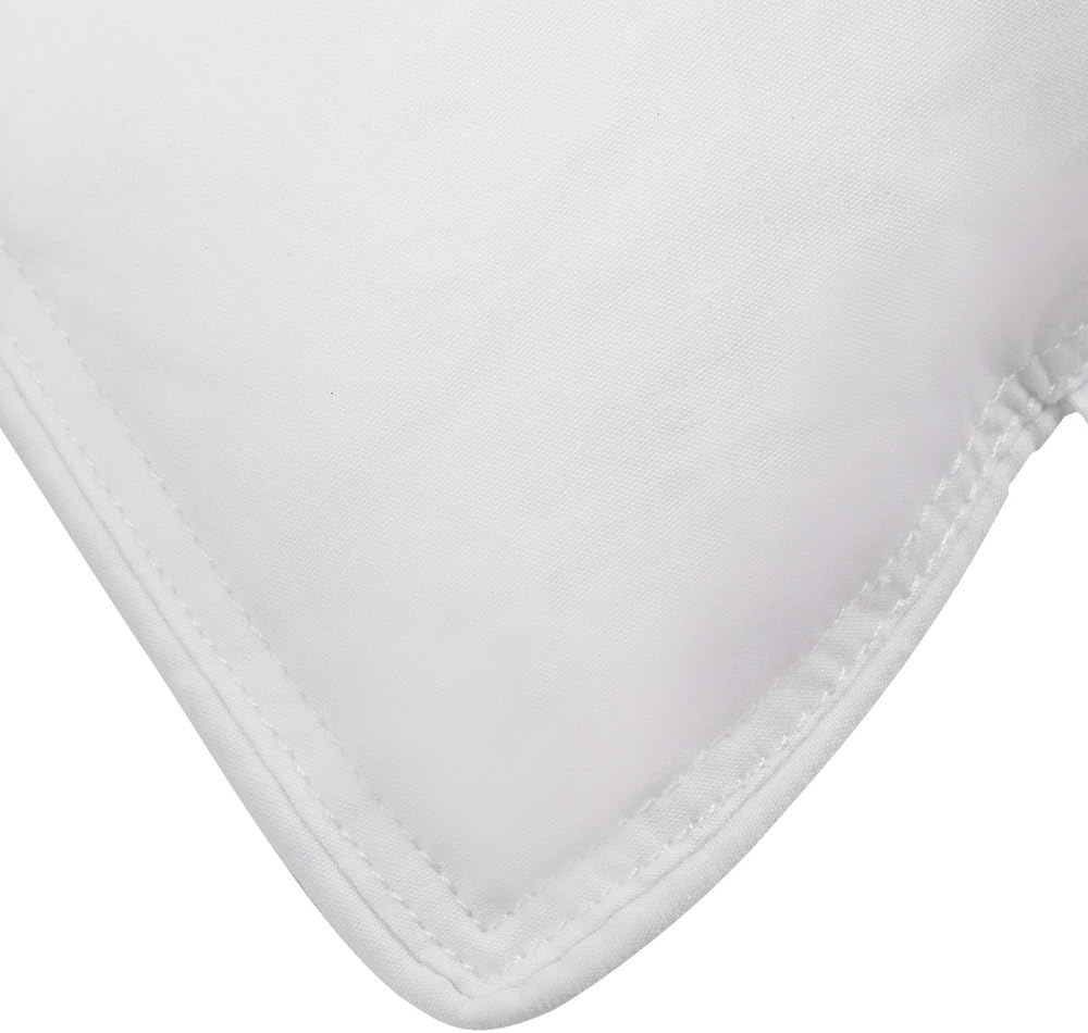 Giselle Bedding Goose down Feather Pillow Set of 2 Bed Neck Pillows for Sleeping Hotel Cushion with Cotton Fabric Cover Soft and Support Medium Firm, Side Stomach Back Sleepers image number 1