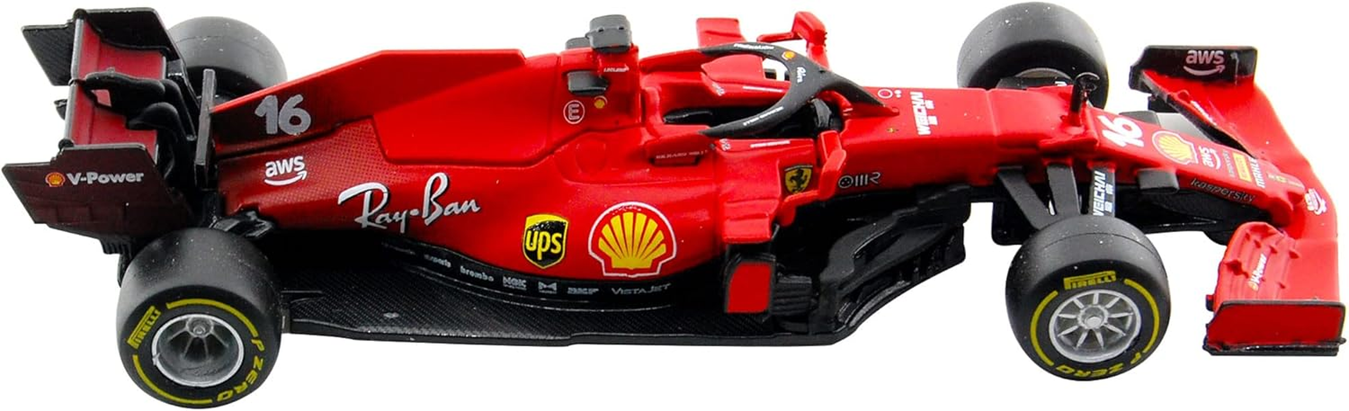 Bburago 1/43 2021 Ferrari SF21 F1#16 Charles Leclerc Diecast Model Car 36829 image number 3